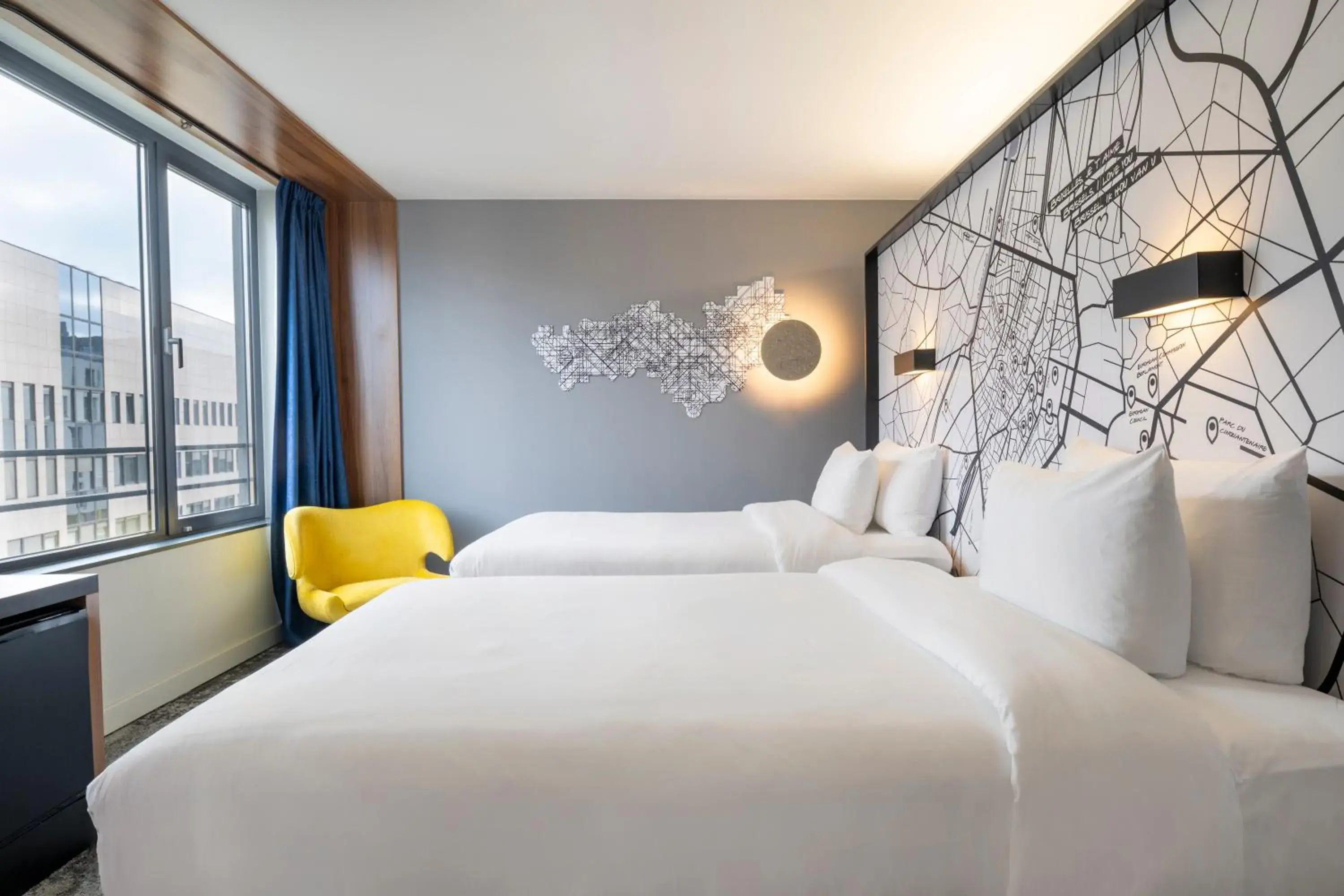 Standard Twin Room in Pestana Brussels Schuman Standard Twin Room in Pestana Brussels Schuman