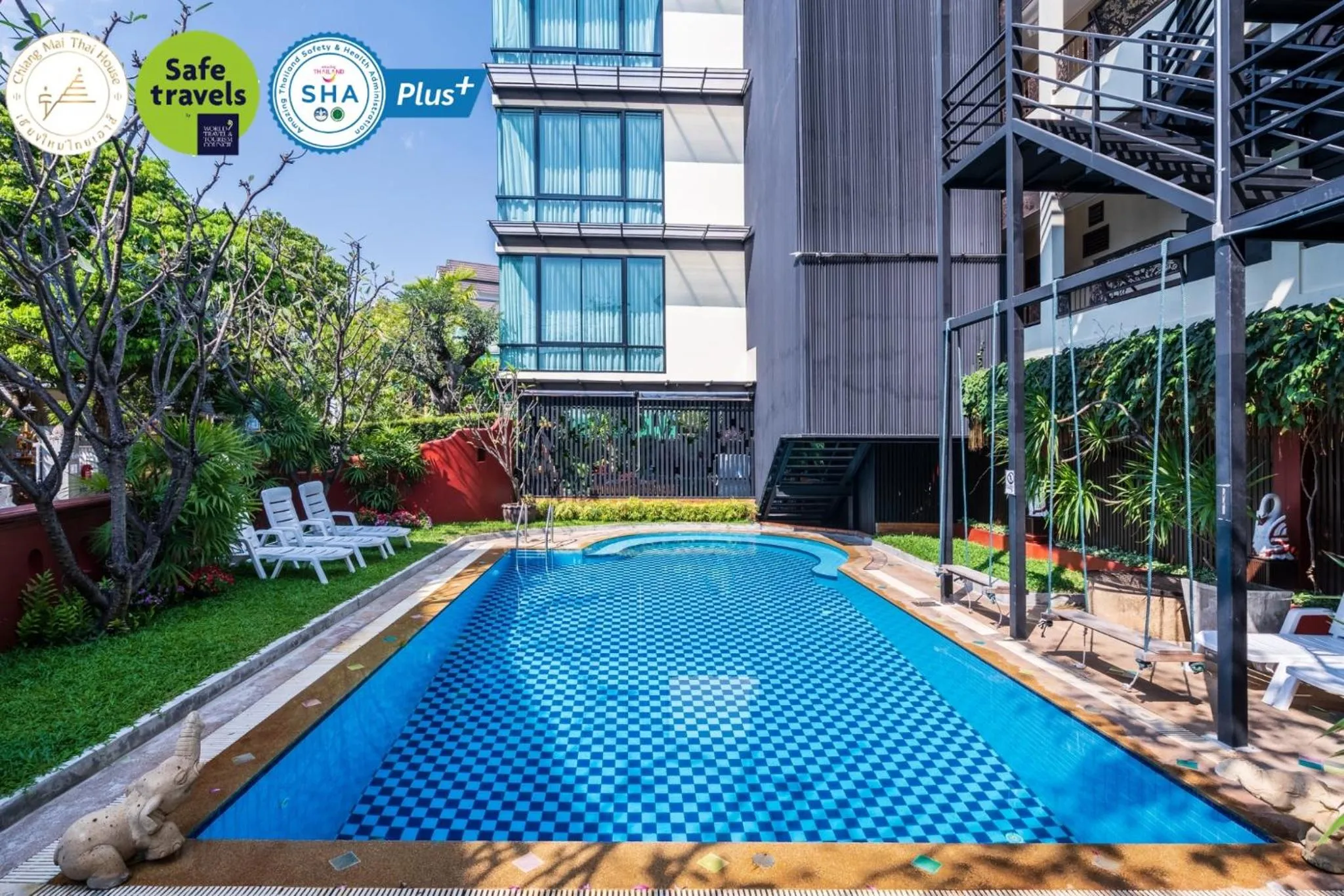 Swimming pool in Chiang Mai Thai House,Thapae