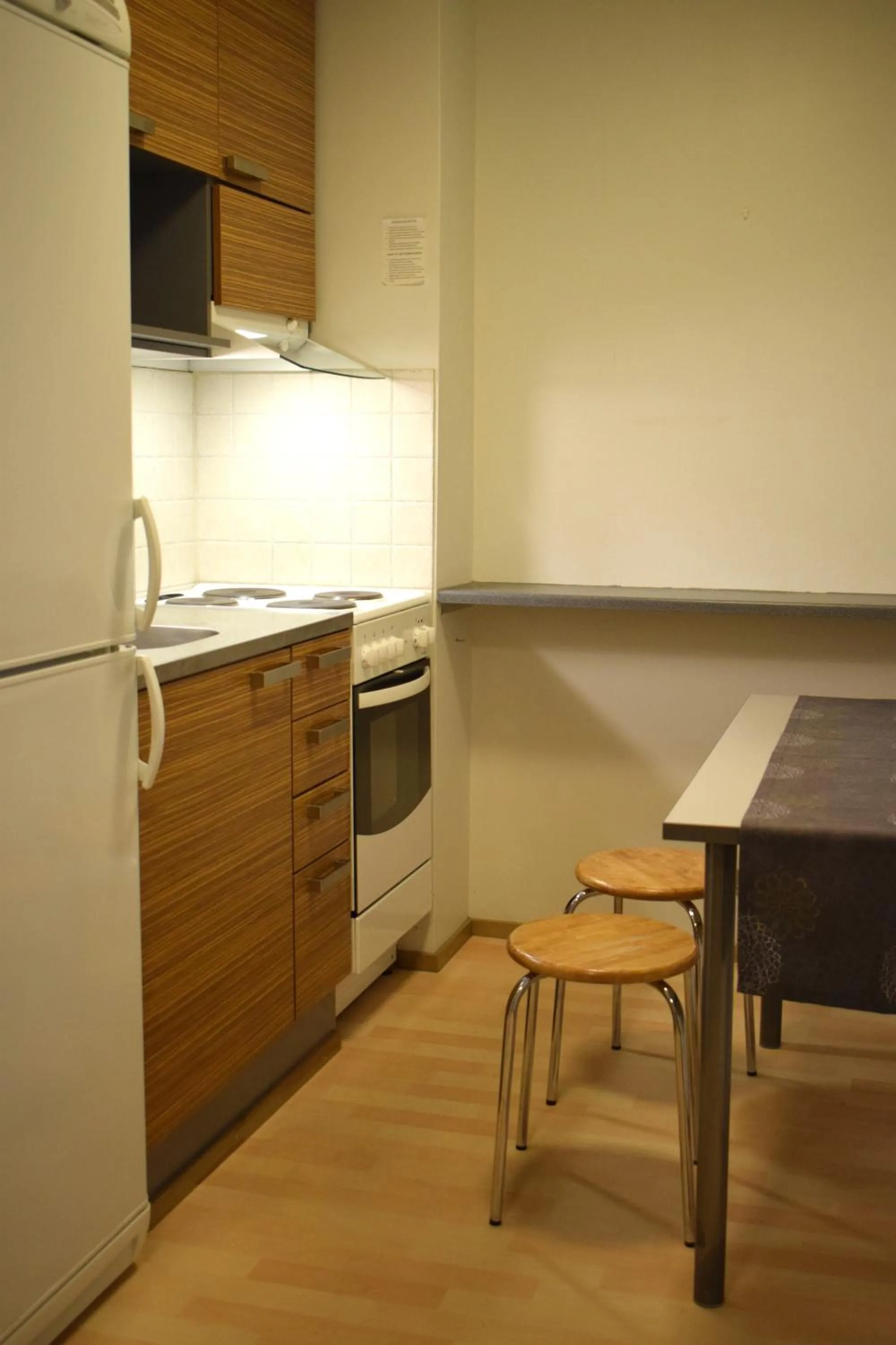 Kitchen or kitchenette in Summer Hotel Vuorilinna