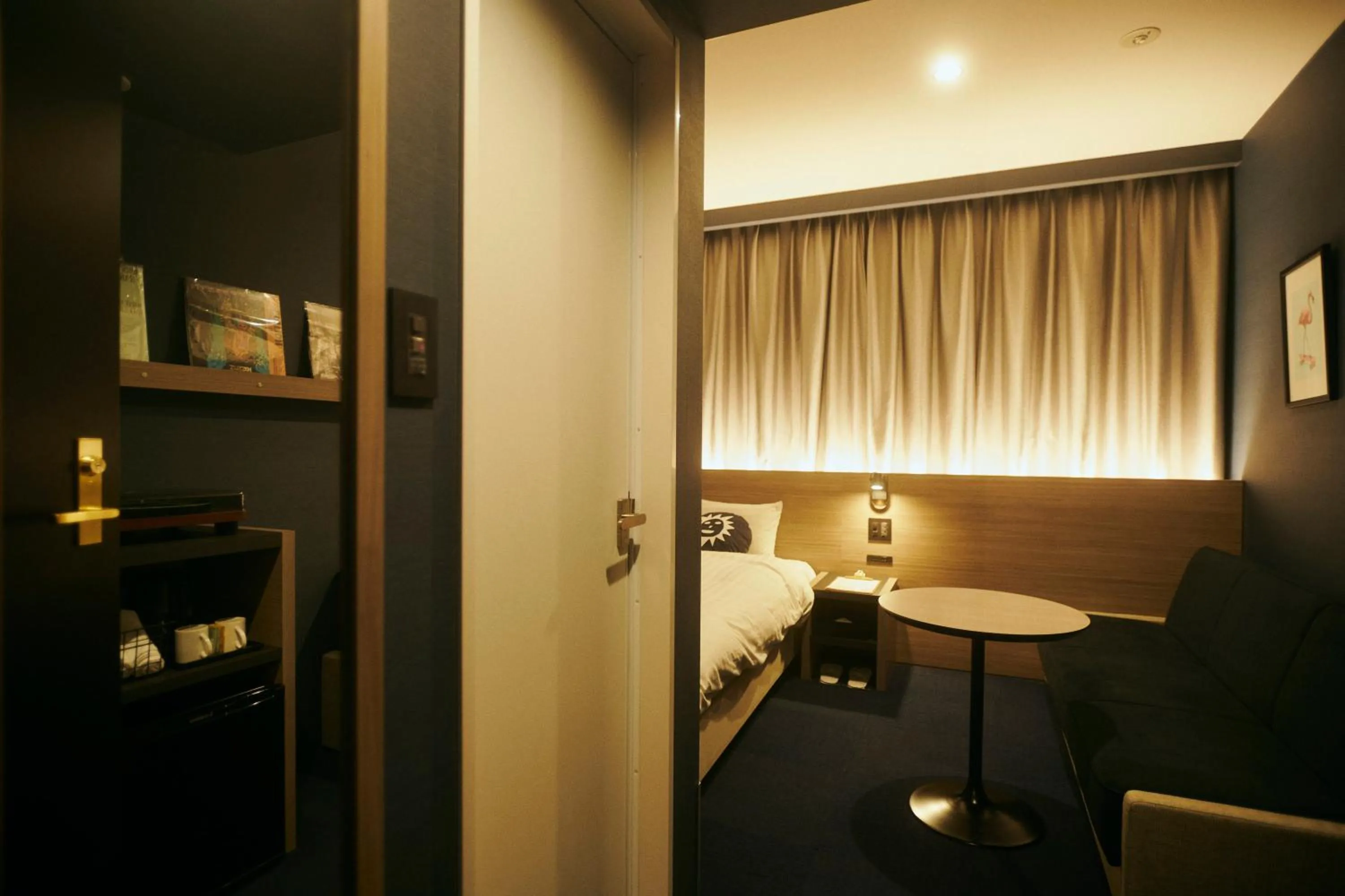 Bed in Hotel She, Osaka