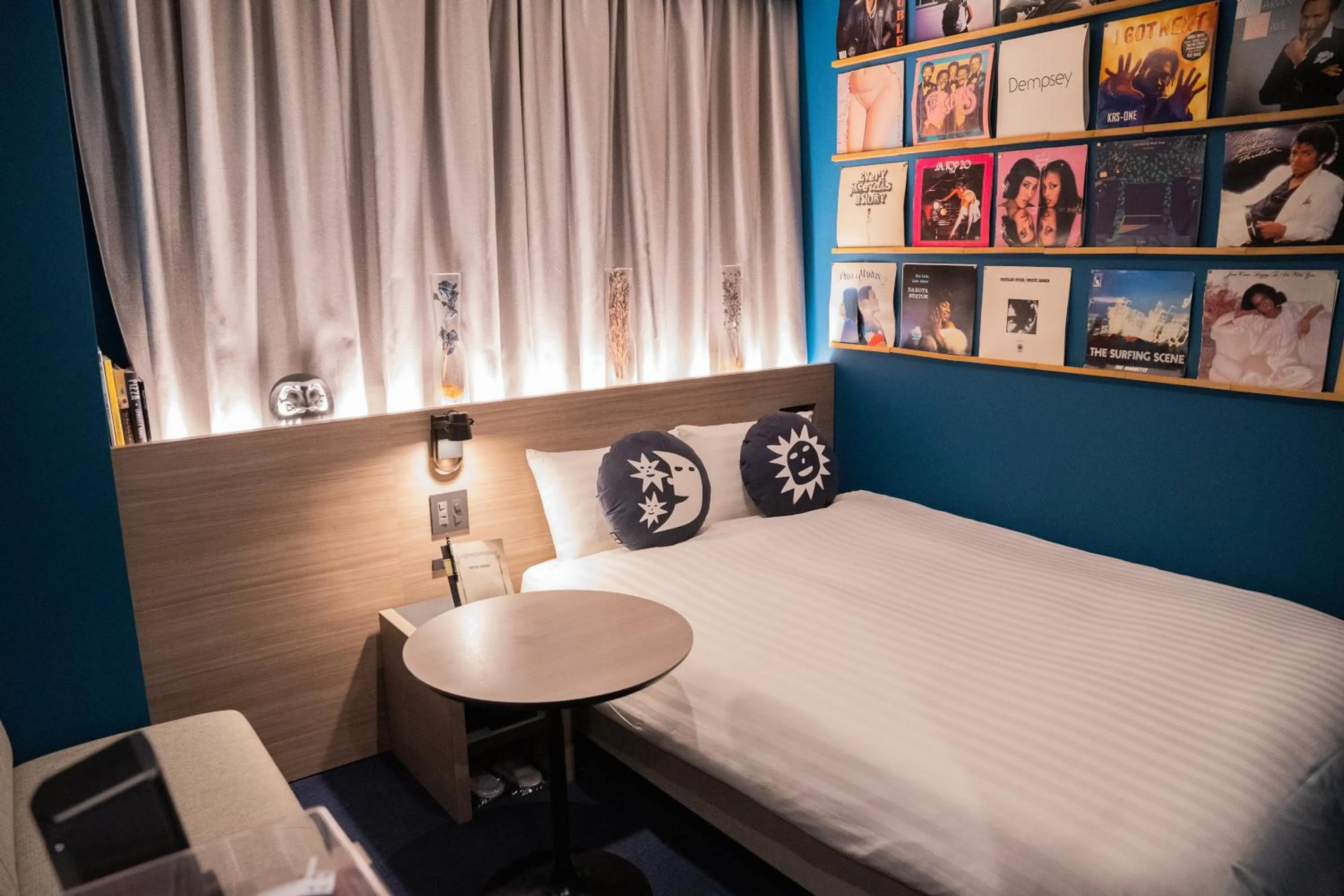 Bed in Hotel She, Osaka