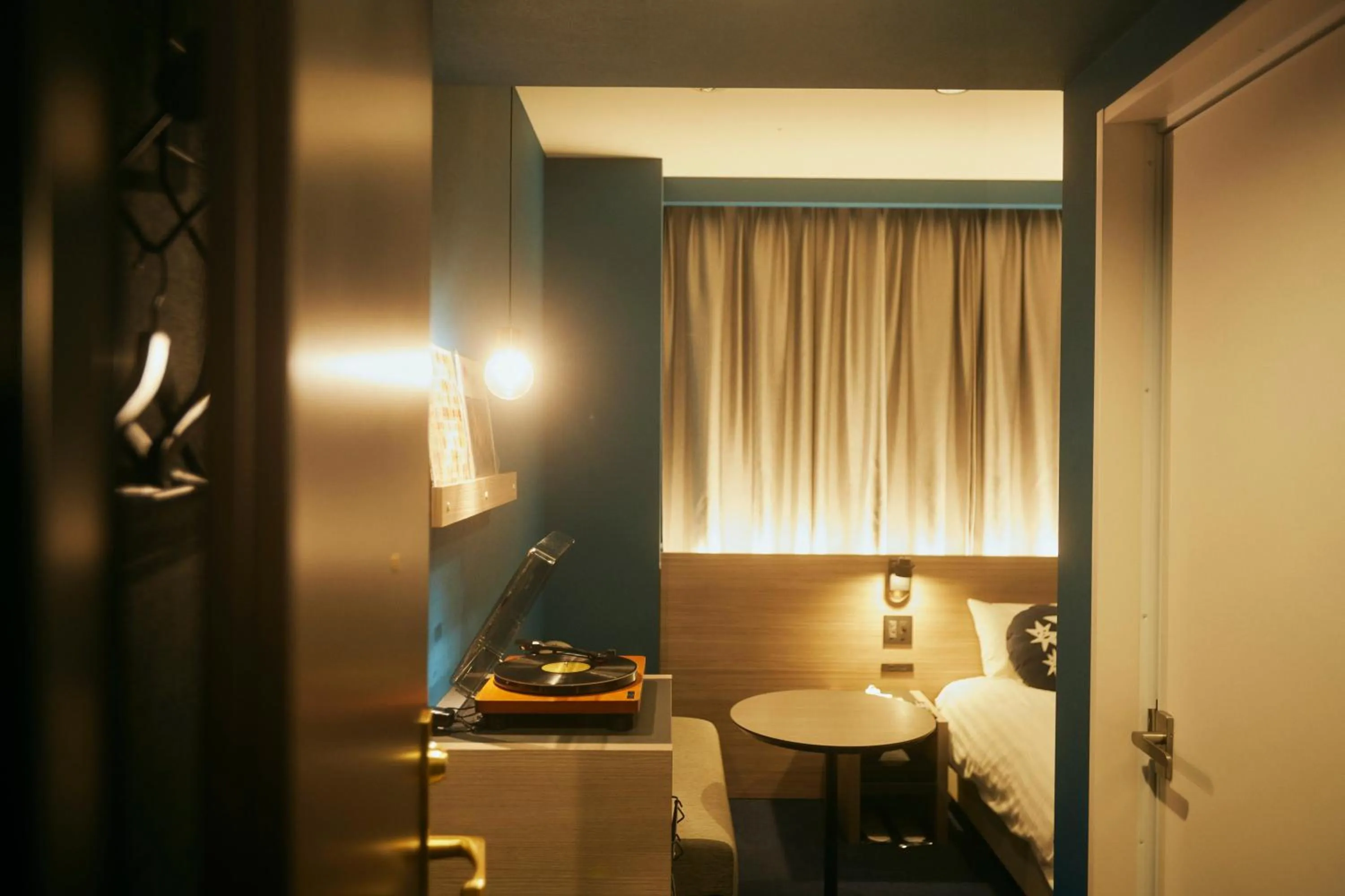 Bed in Hotel She, Osaka