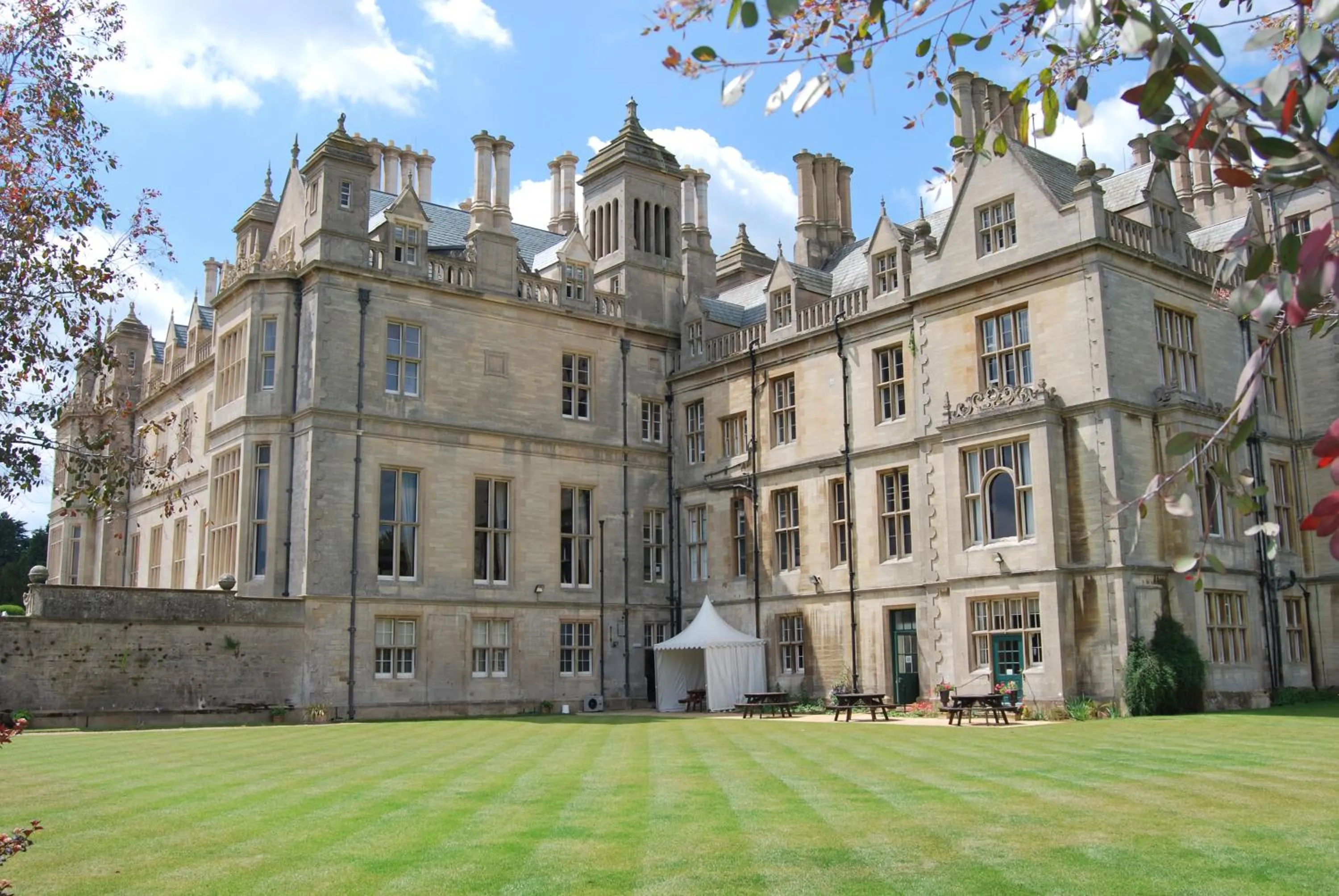Facade/entrance in Stoke Rochford Hall