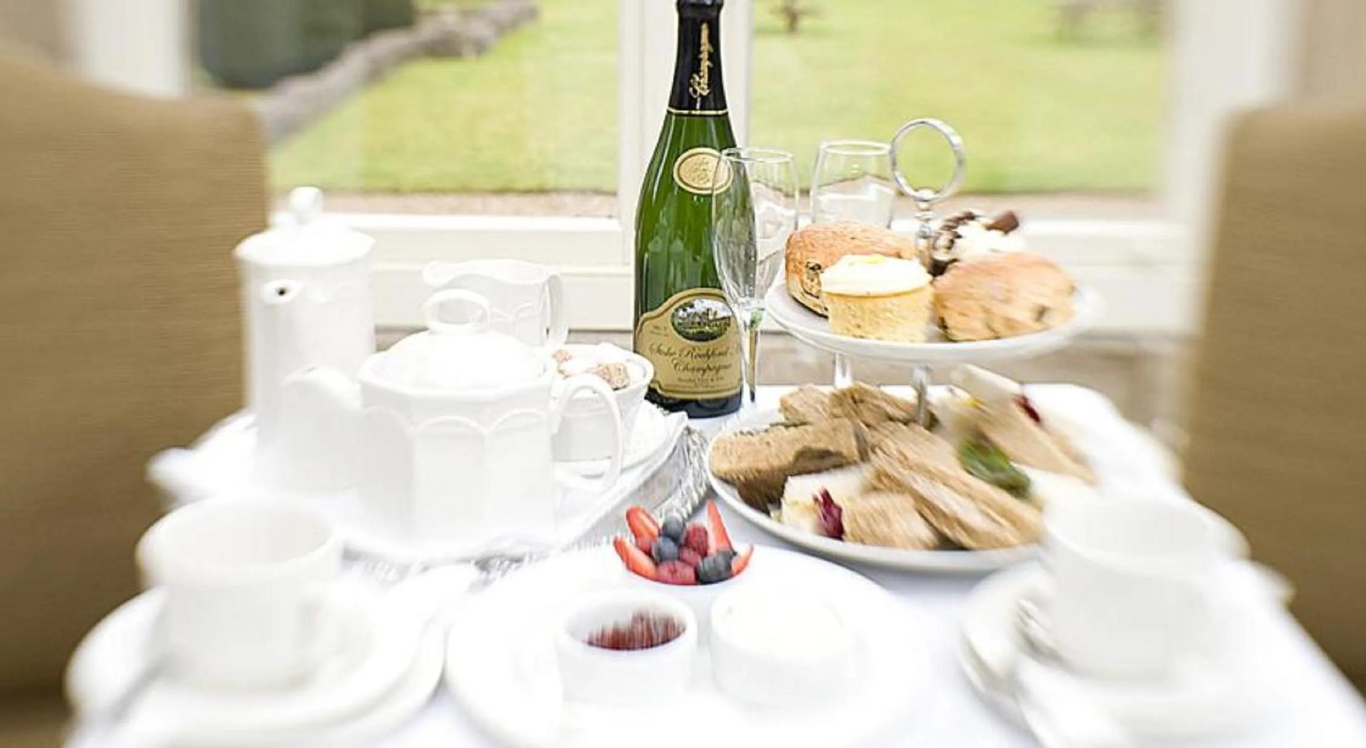 Food close-up in Stoke Rochford Hall