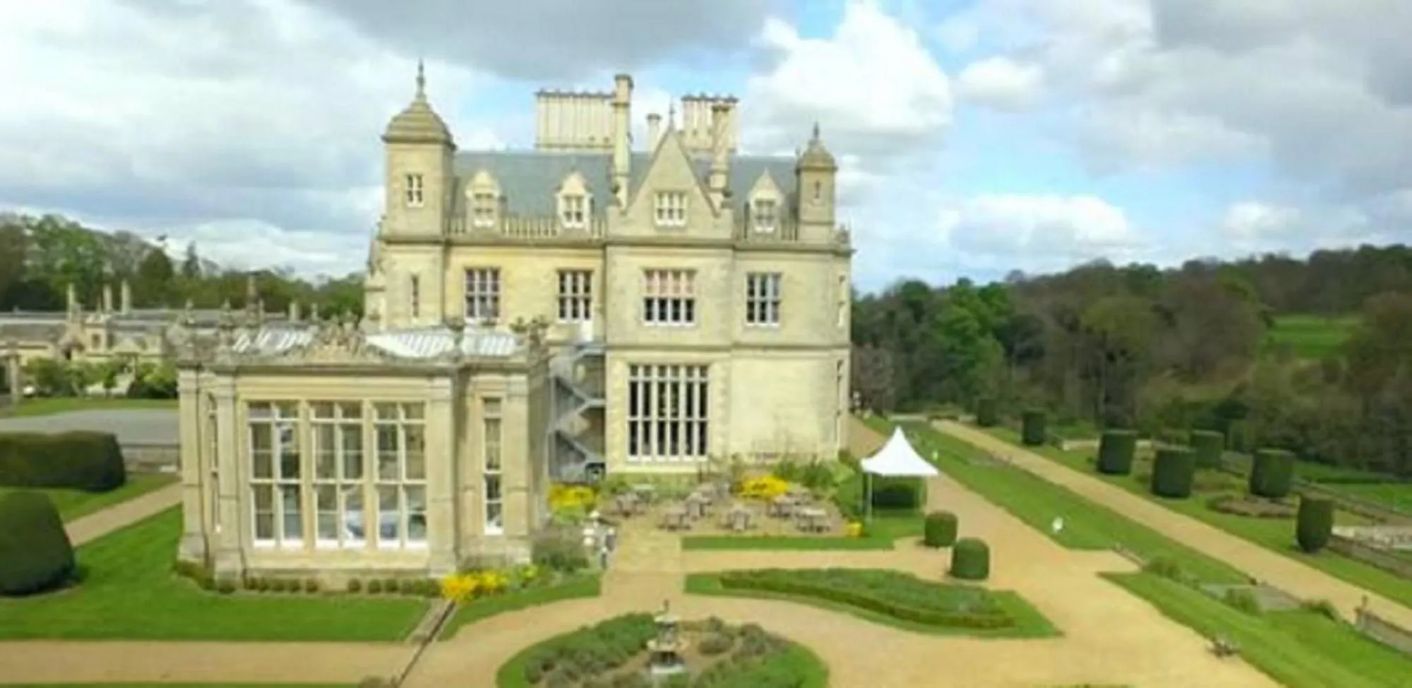Facade/entrance in Stoke Rochford Hall