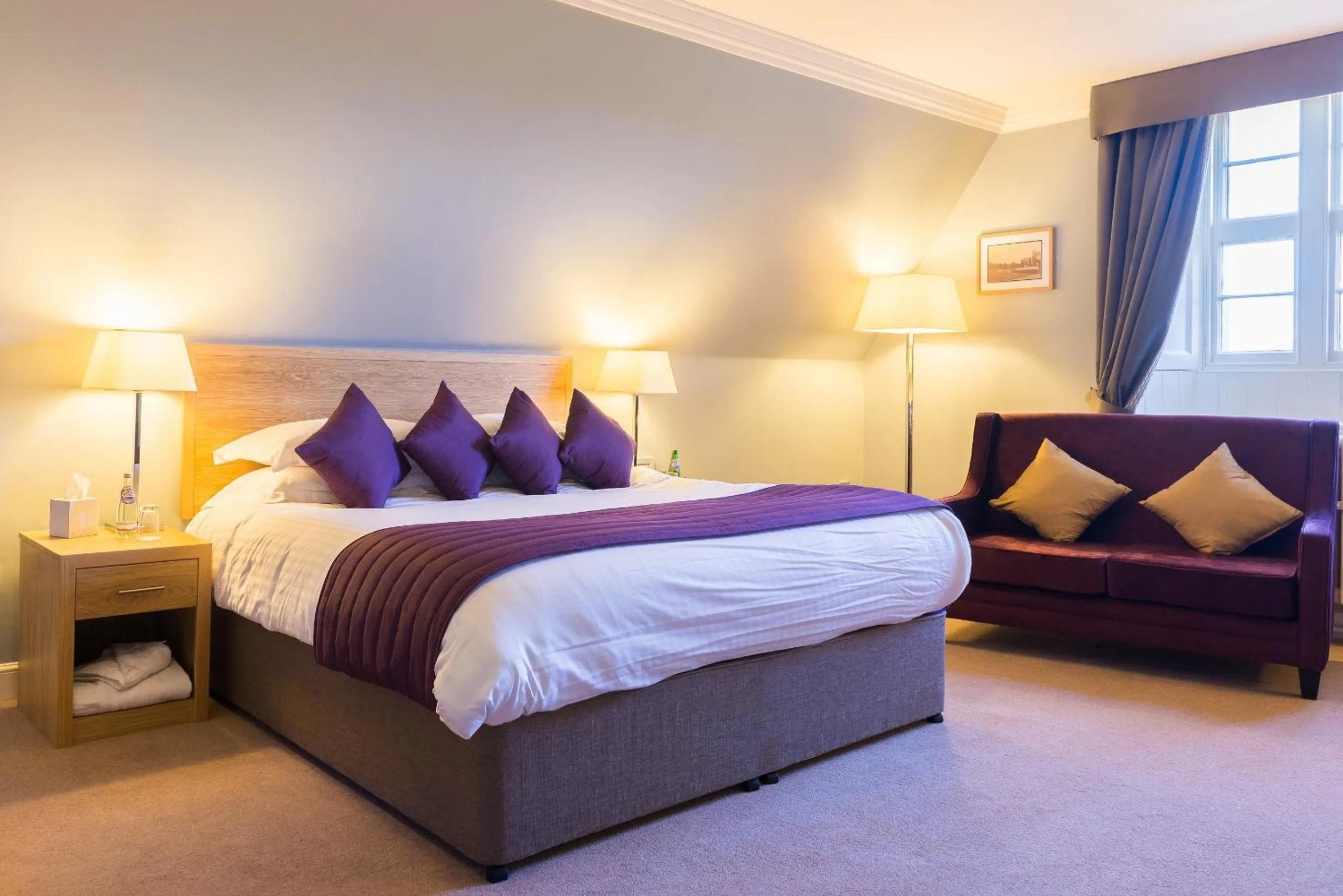 Living room in Stoke Rochford Hall