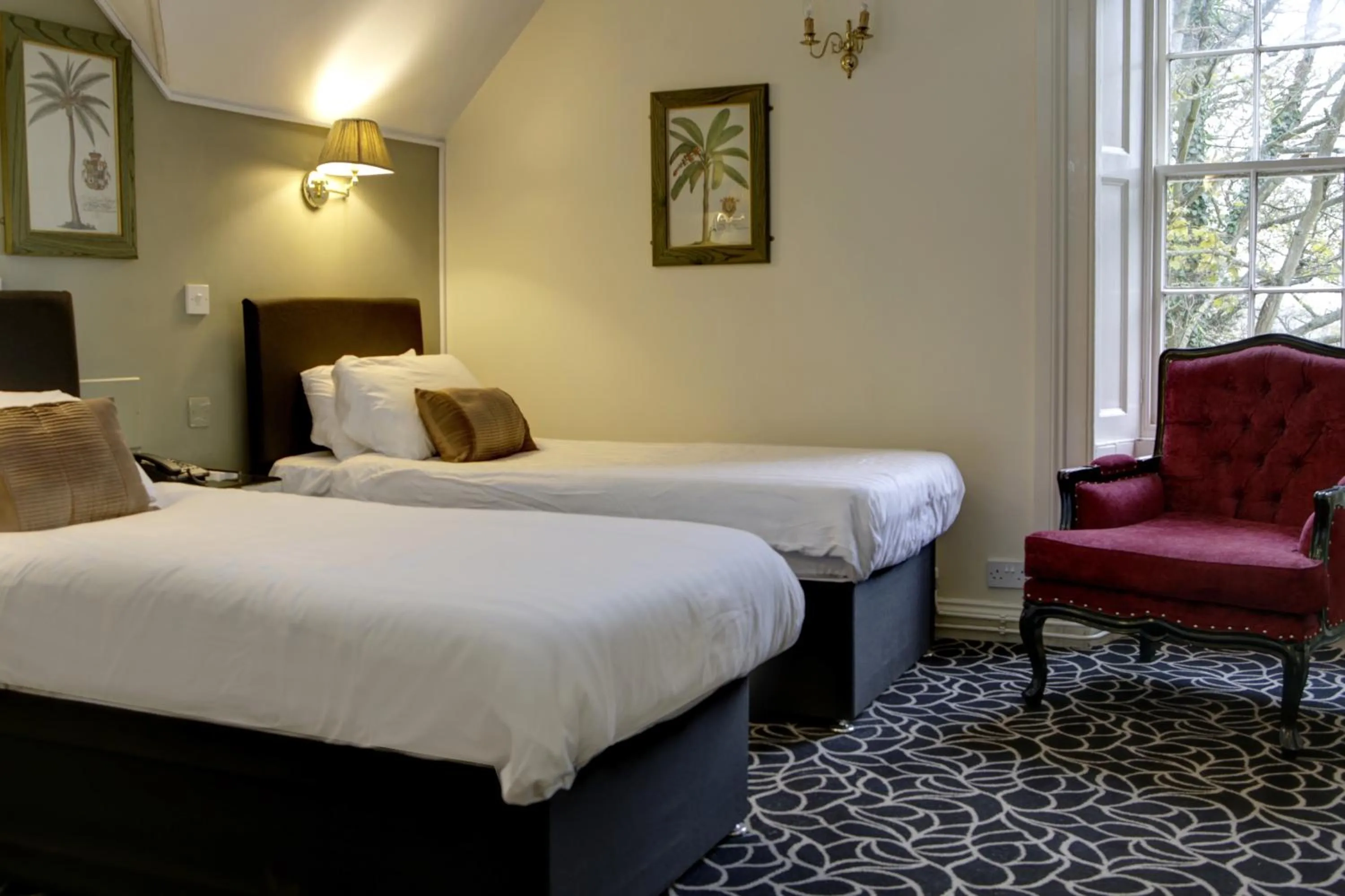 Bedroom in Stoke Rochford Hall