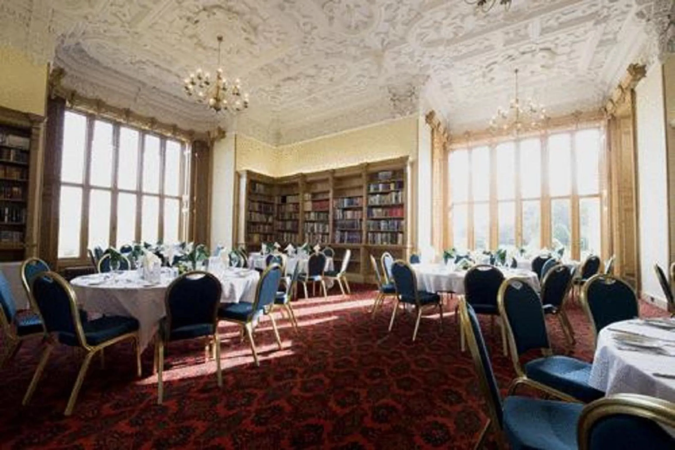 Dining area in Stoke Rochford Hall
