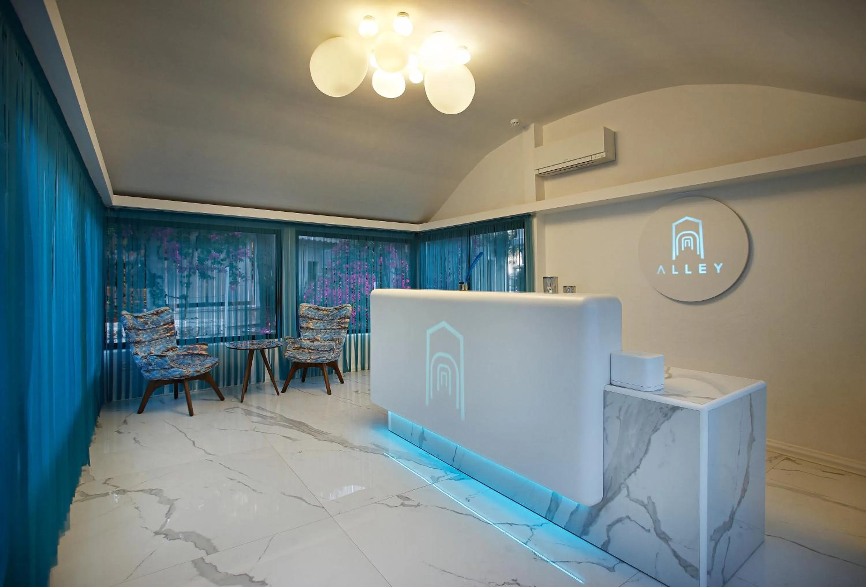 Property logo or sign in Alley Prime Hotel