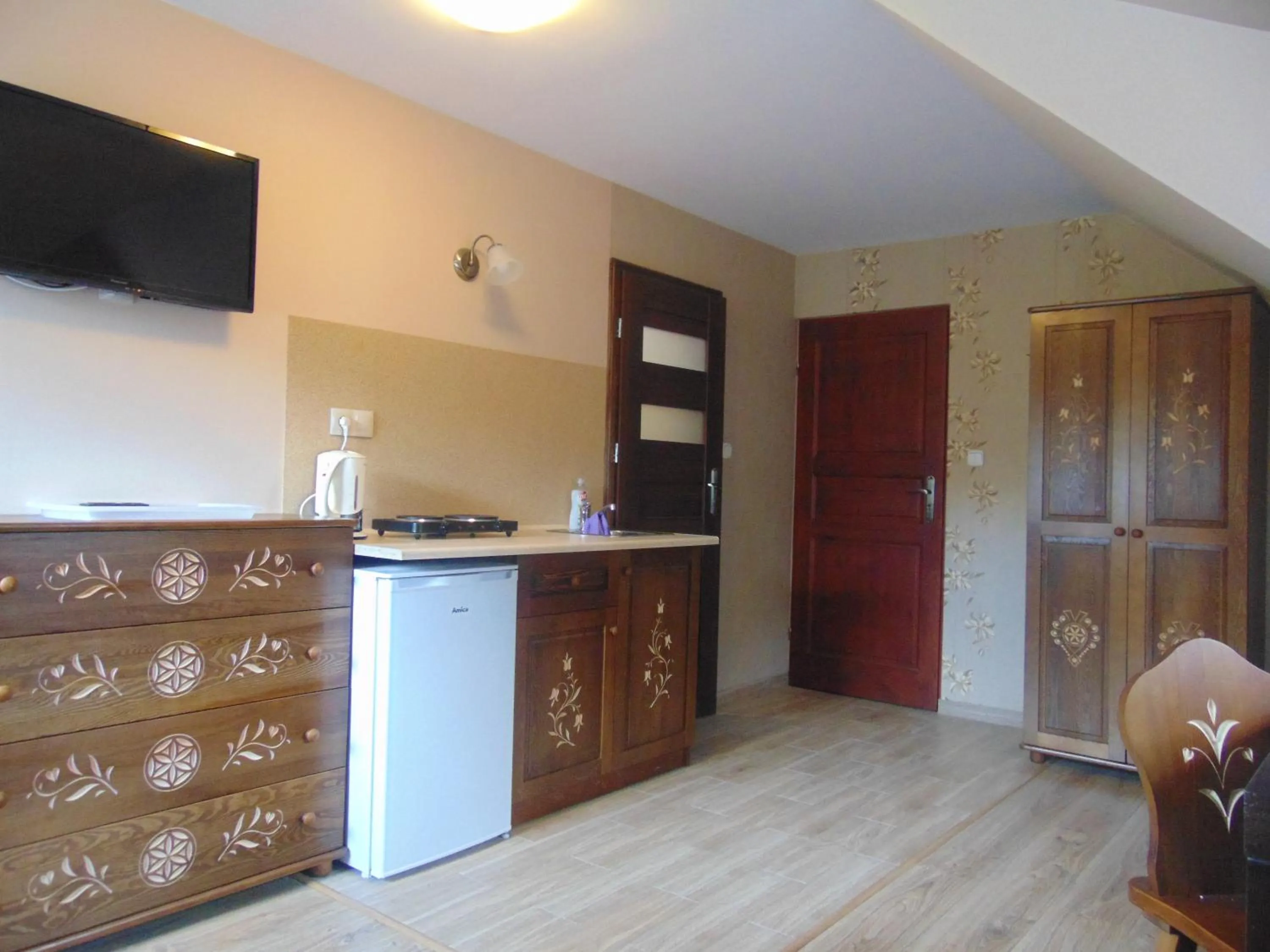 Kitchen or kitchenette in Gosciniec Pod Brzegiem