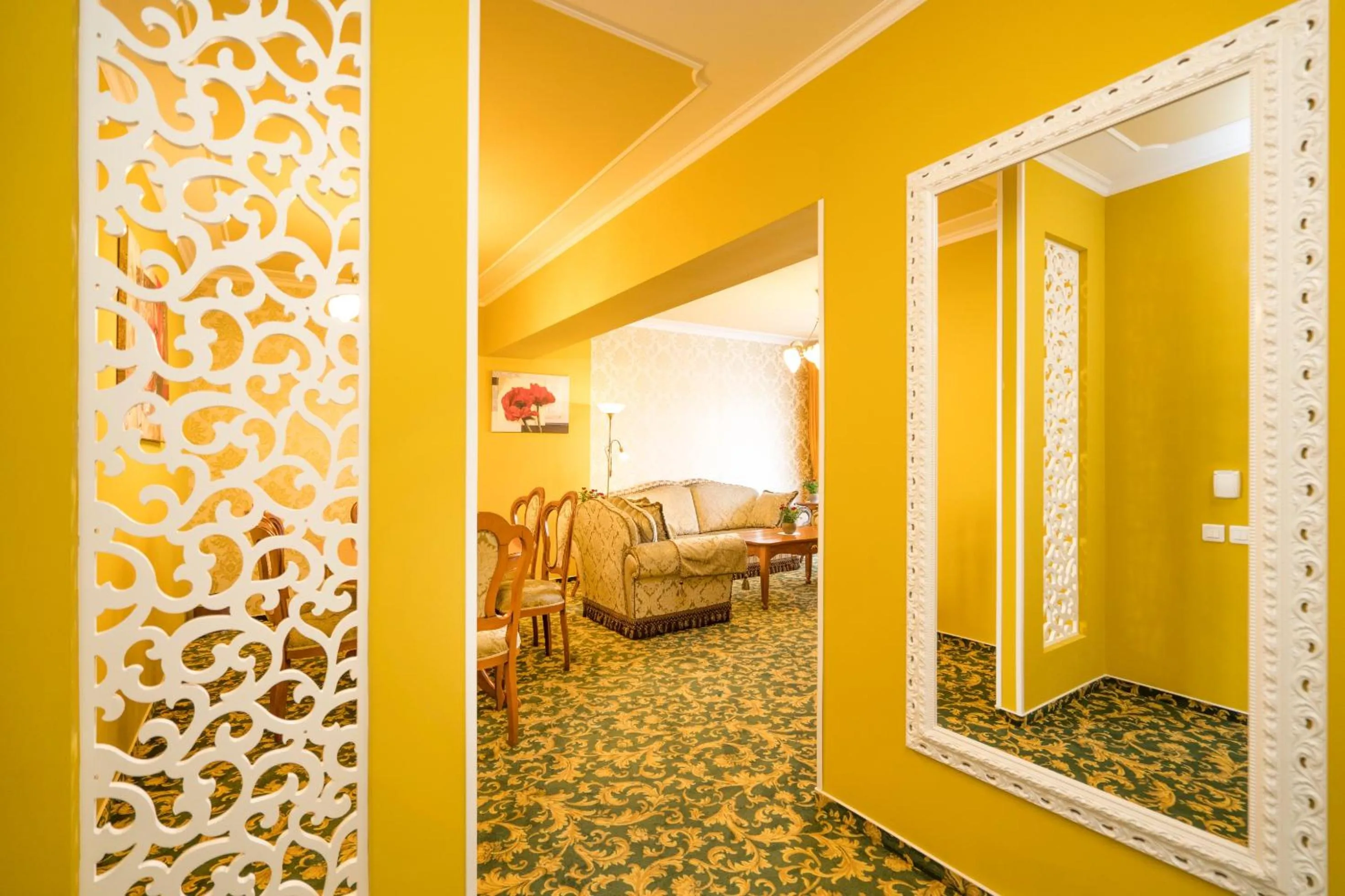 Living room in Studio One Accommodation Suites