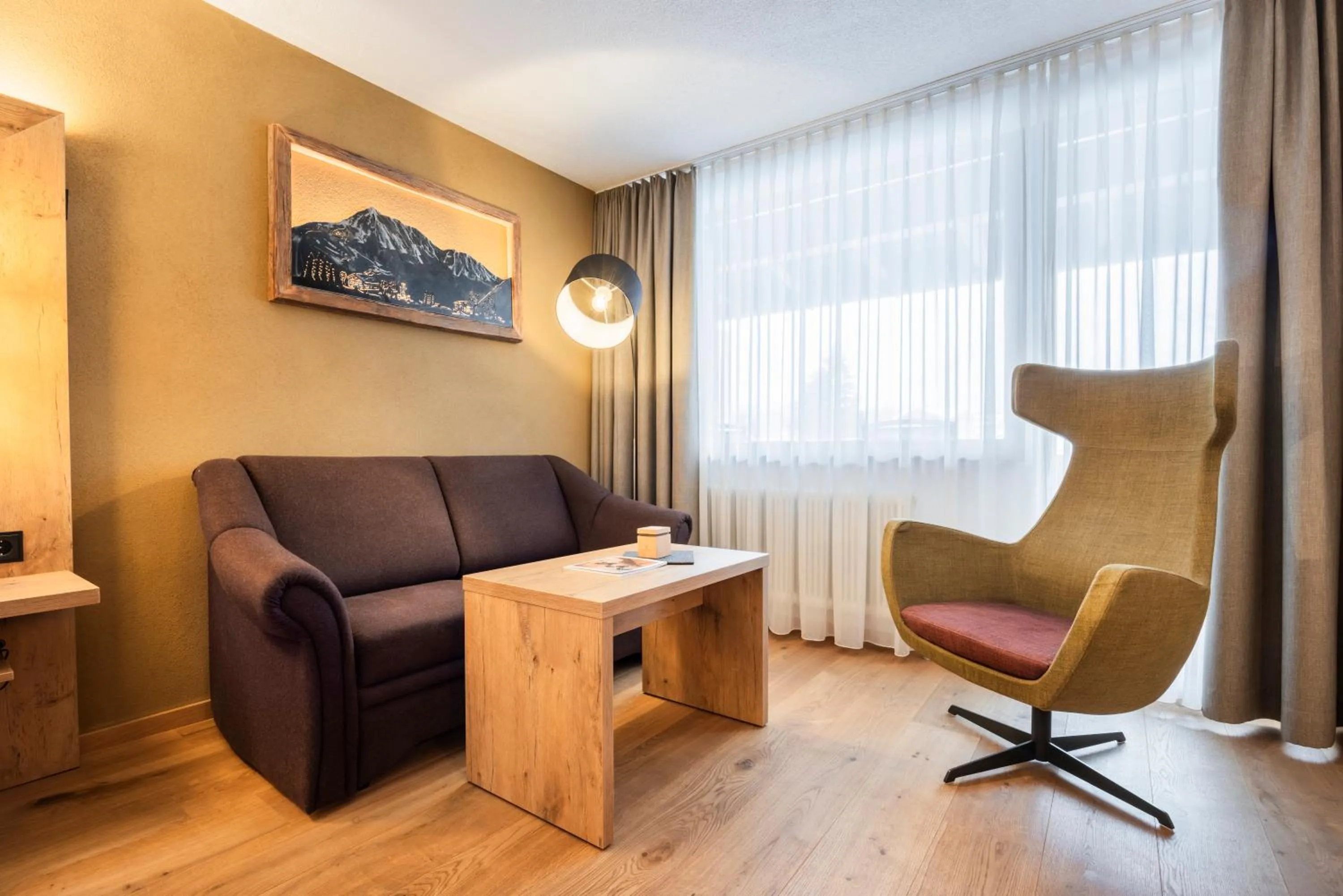 Seating area in Biohotel Leutascherhof