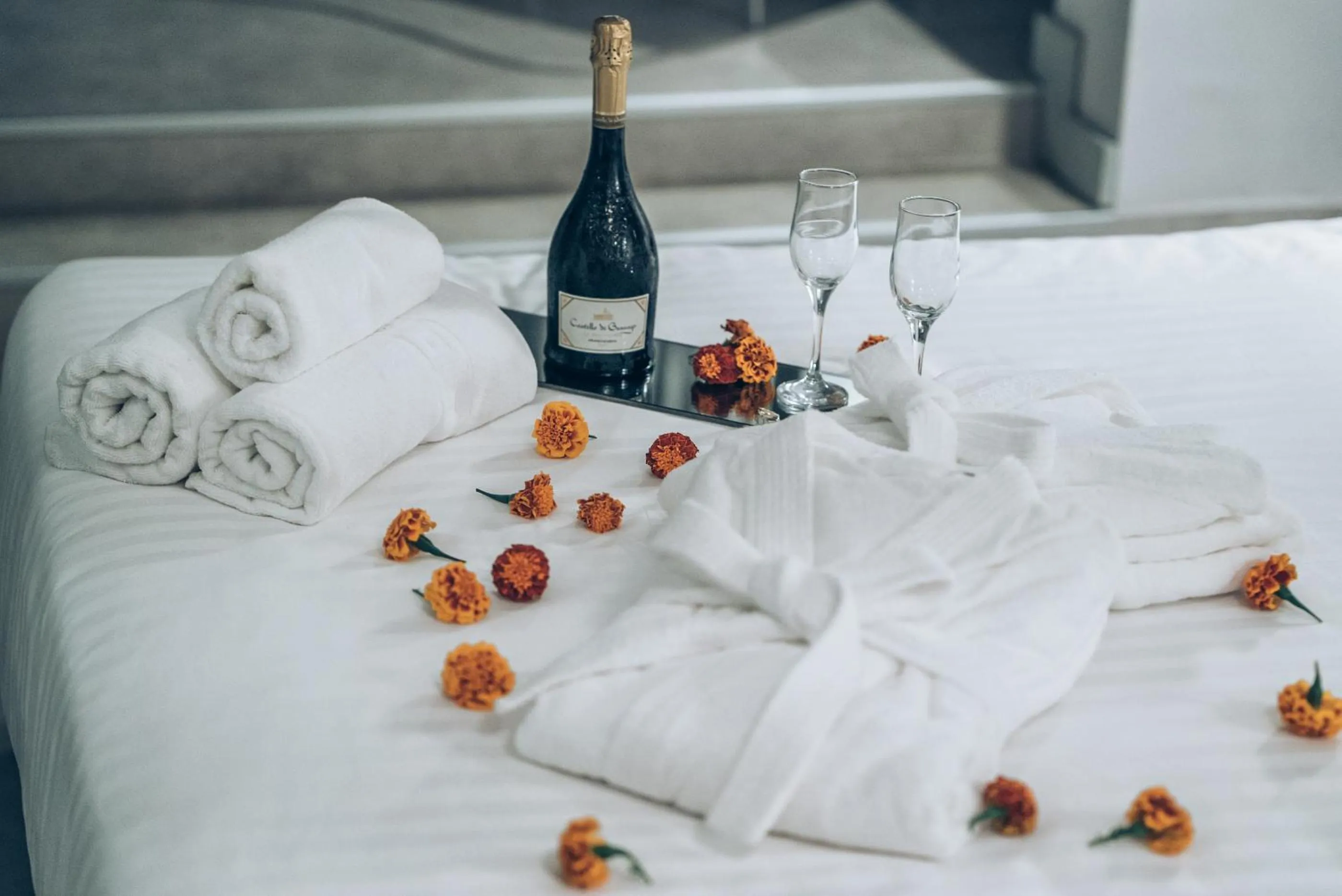 Bed in Castelli Hotel-Adults Only