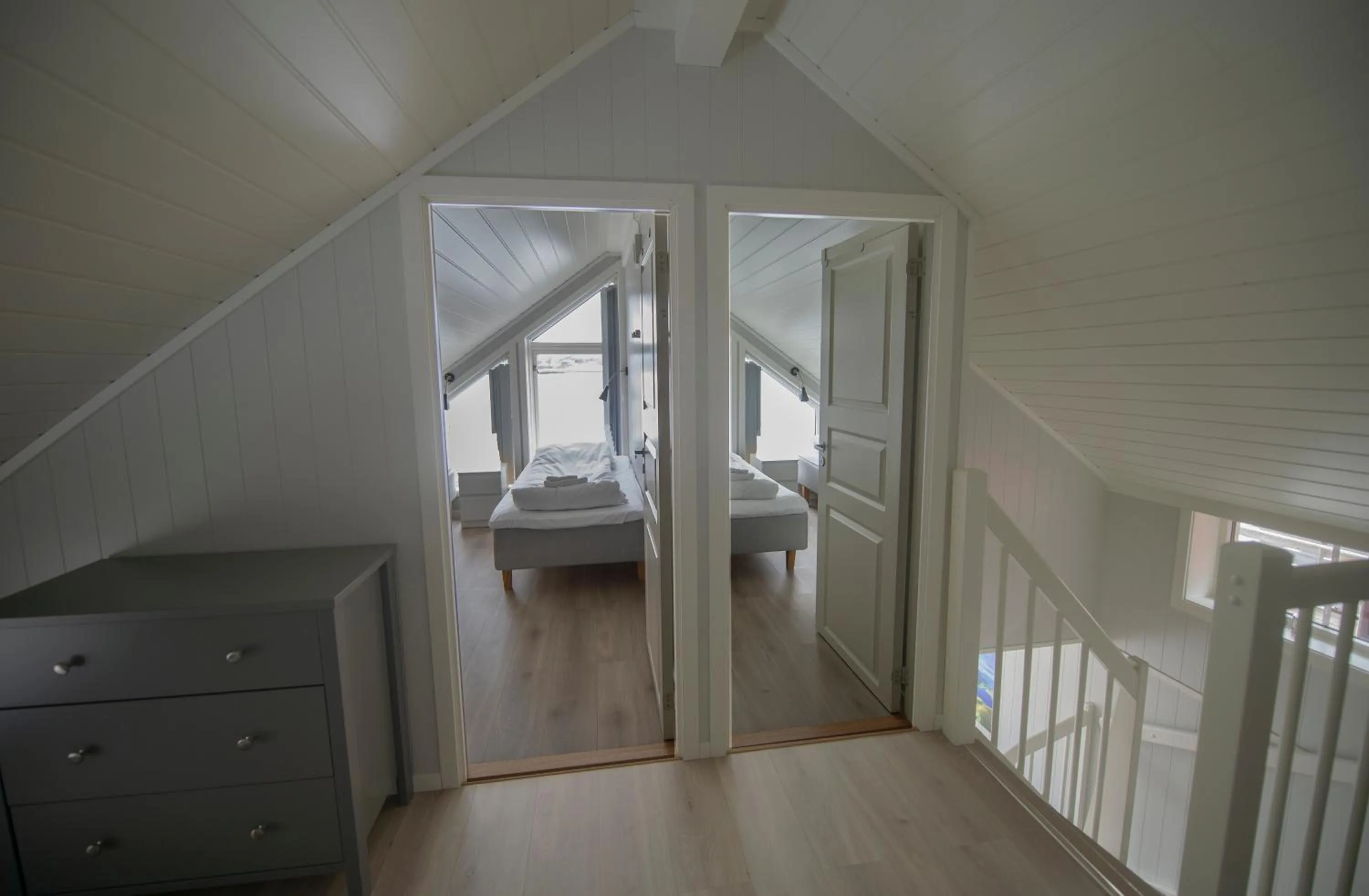 Bed in Lofoten Basecamp