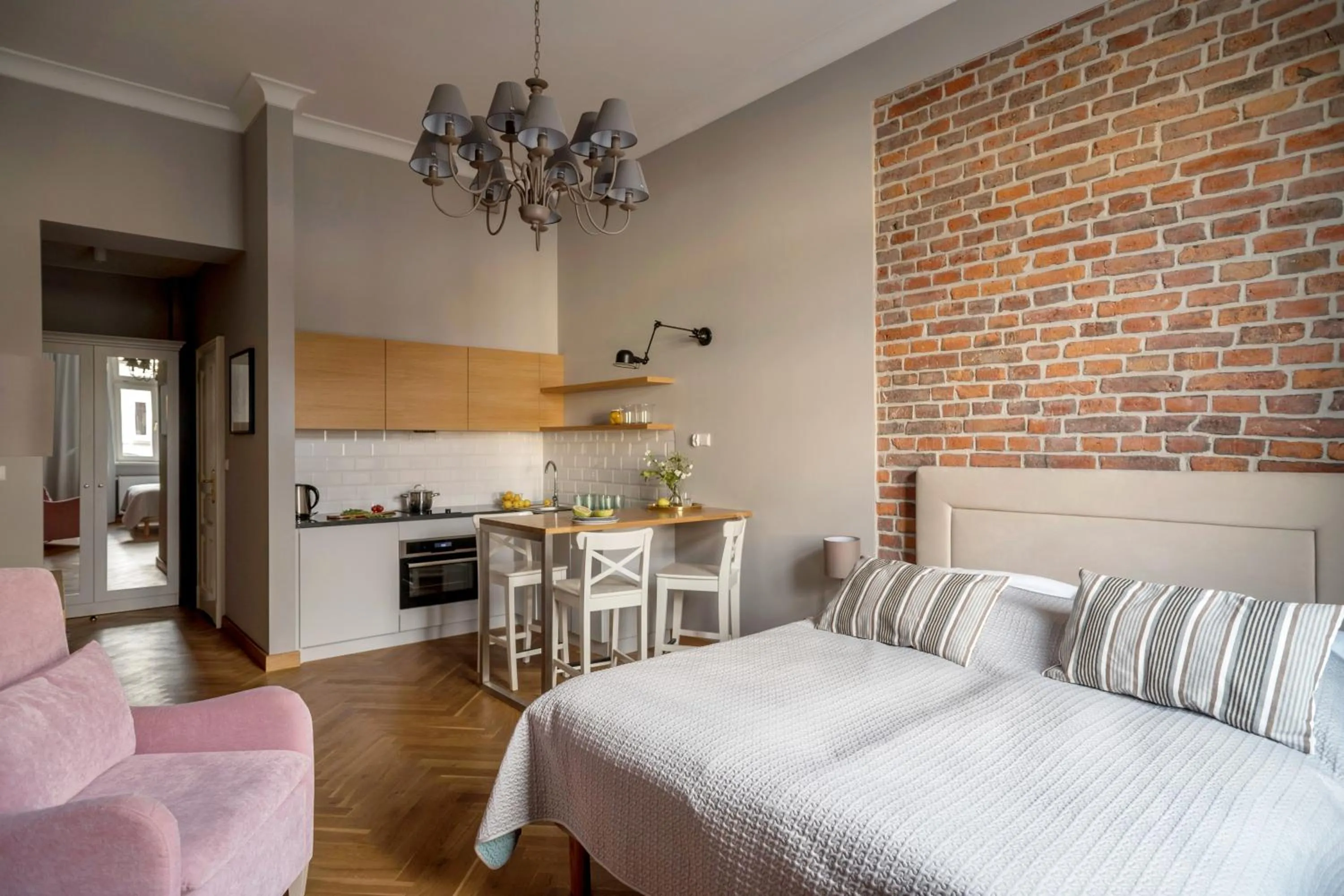 Bed in Belle Epoque Residence