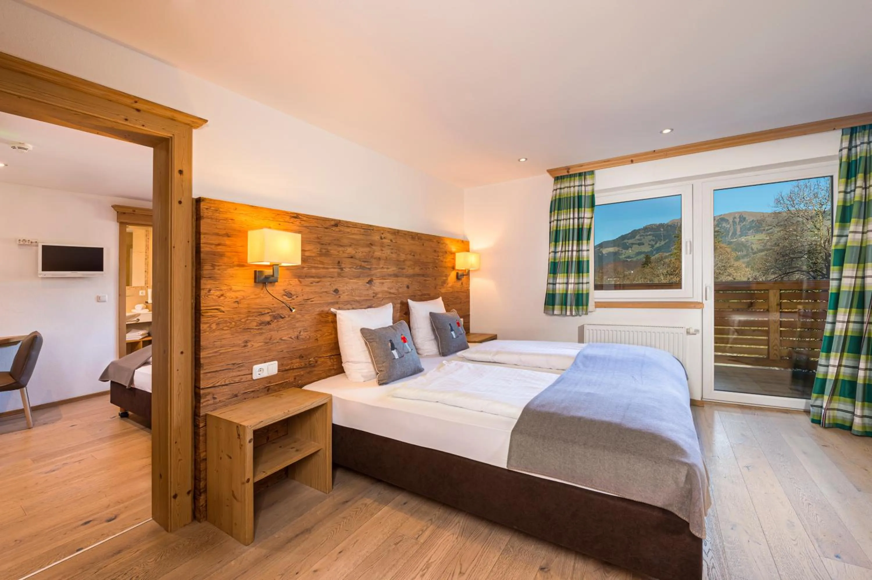 Photo of the whole room, Bed in Lifesport Hotel Hechenmoos