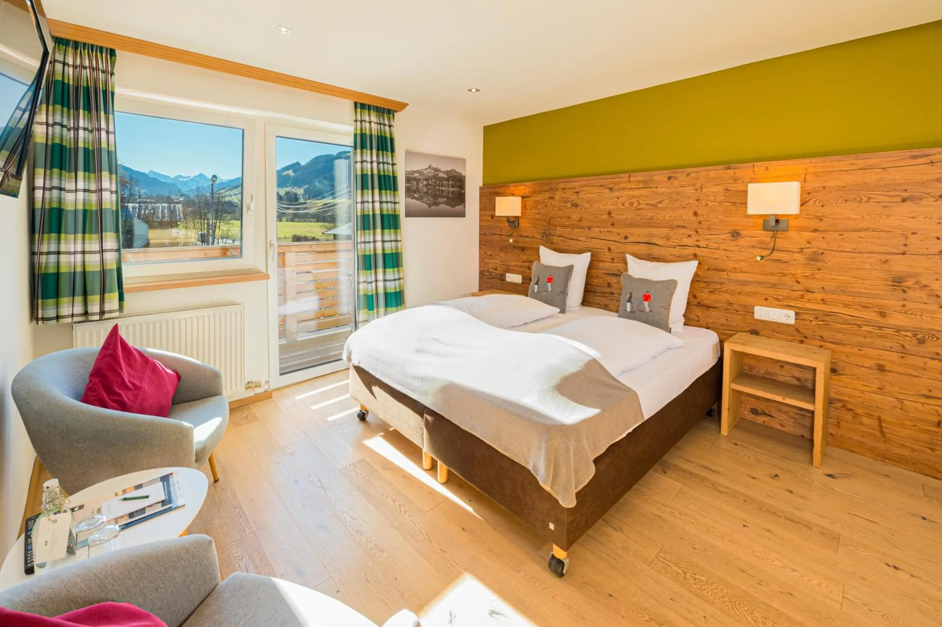 Photo of the whole room, Bed in Lifesport Hotel Hechenmoos