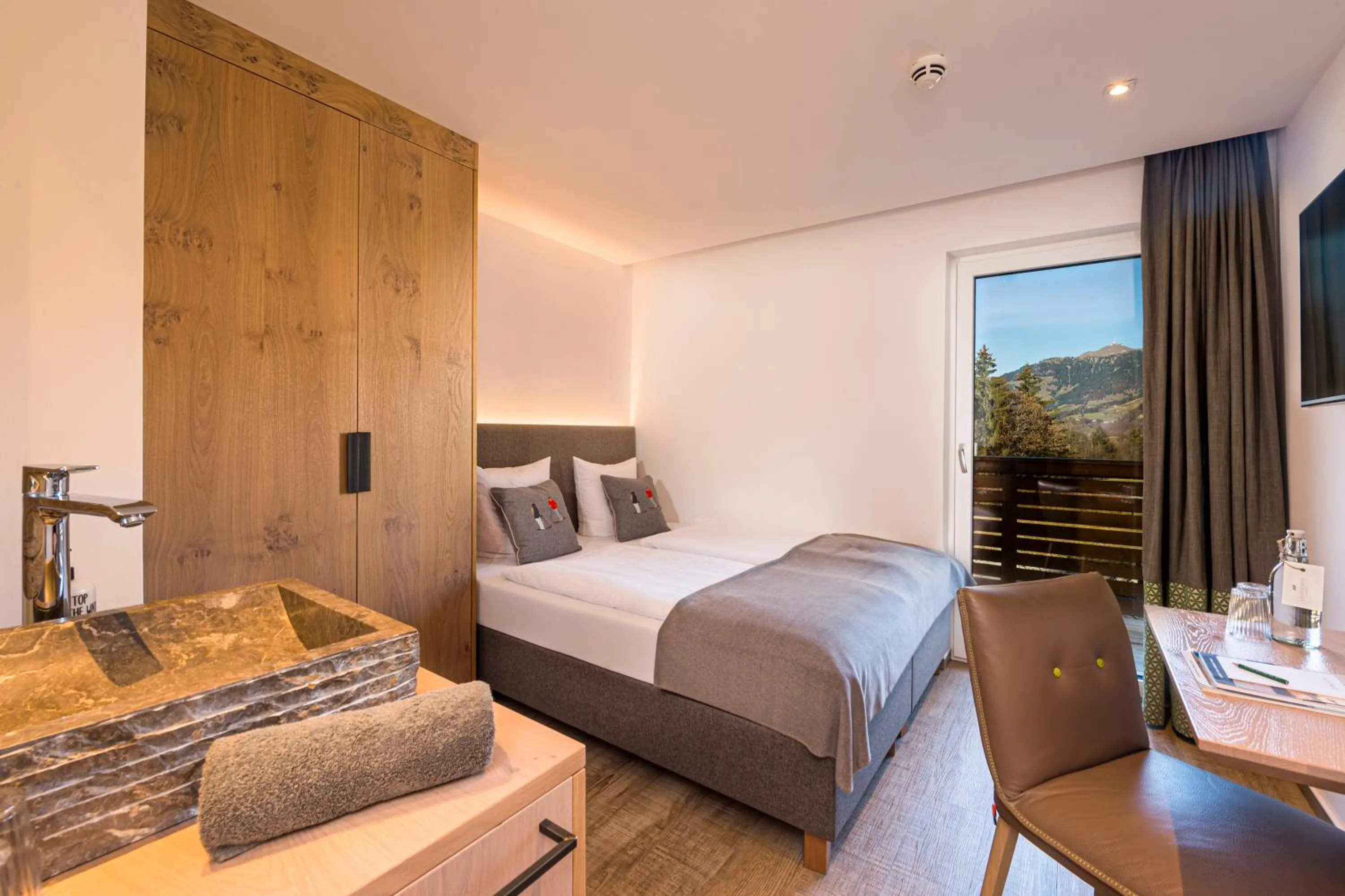 Photo of the whole room, Bed in Lifesport Hotel Hechenmoos