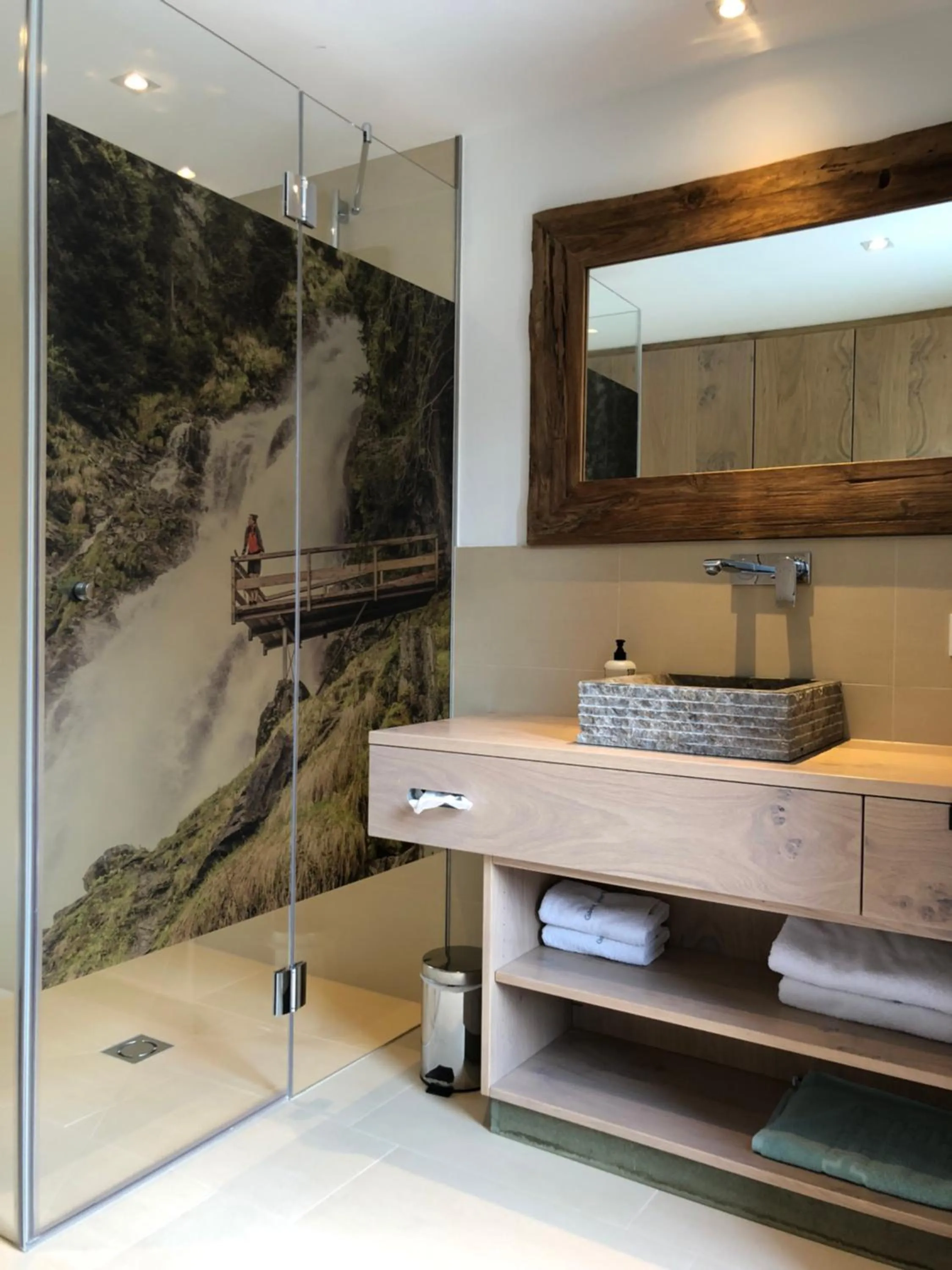 Bathroom in Lifesport Hotel Hechenmoos