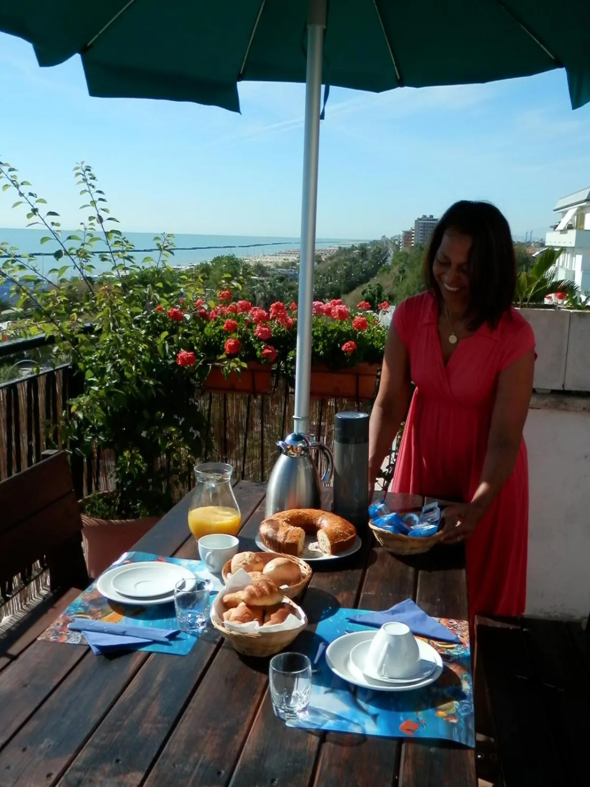 Italian breakfast in B&B Attico Mare