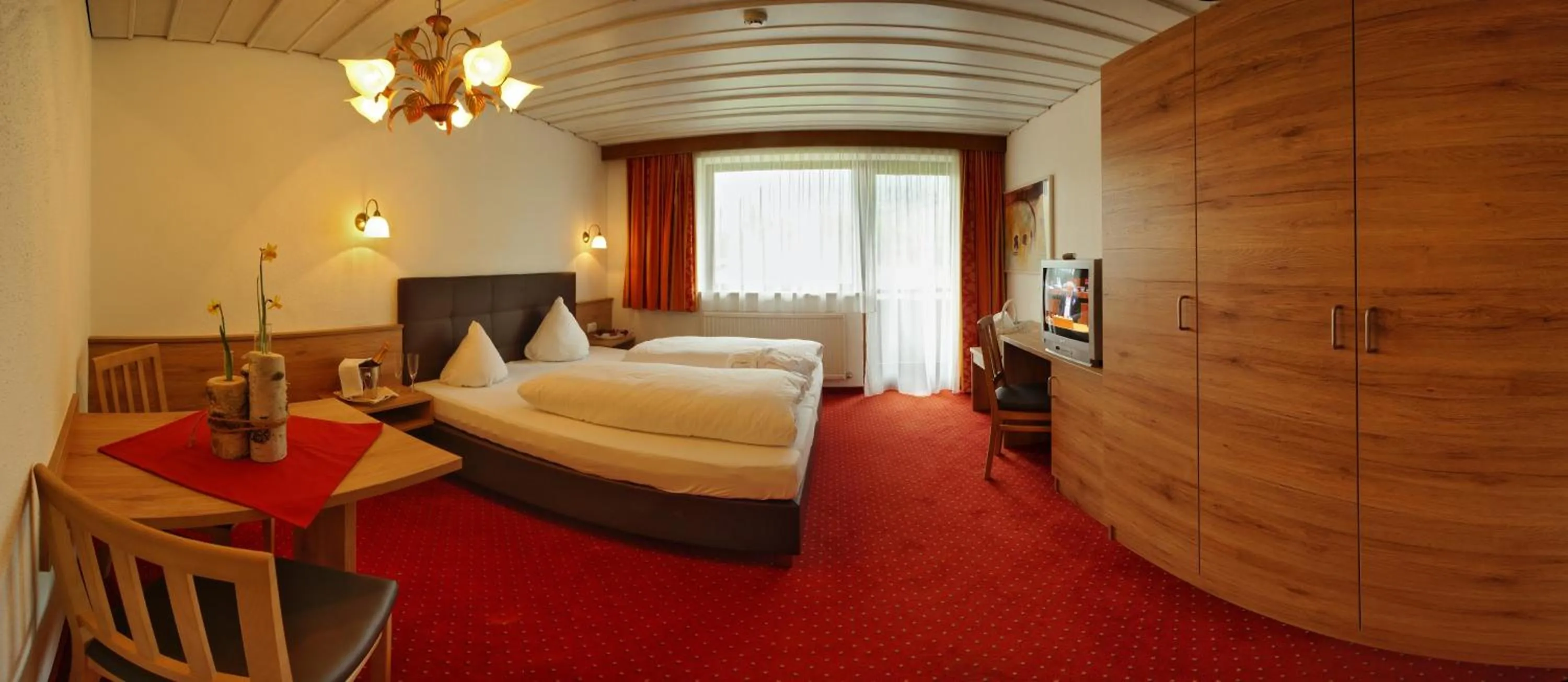 Photo of the whole room, Bed in Kinderhotel Lärchenhof
