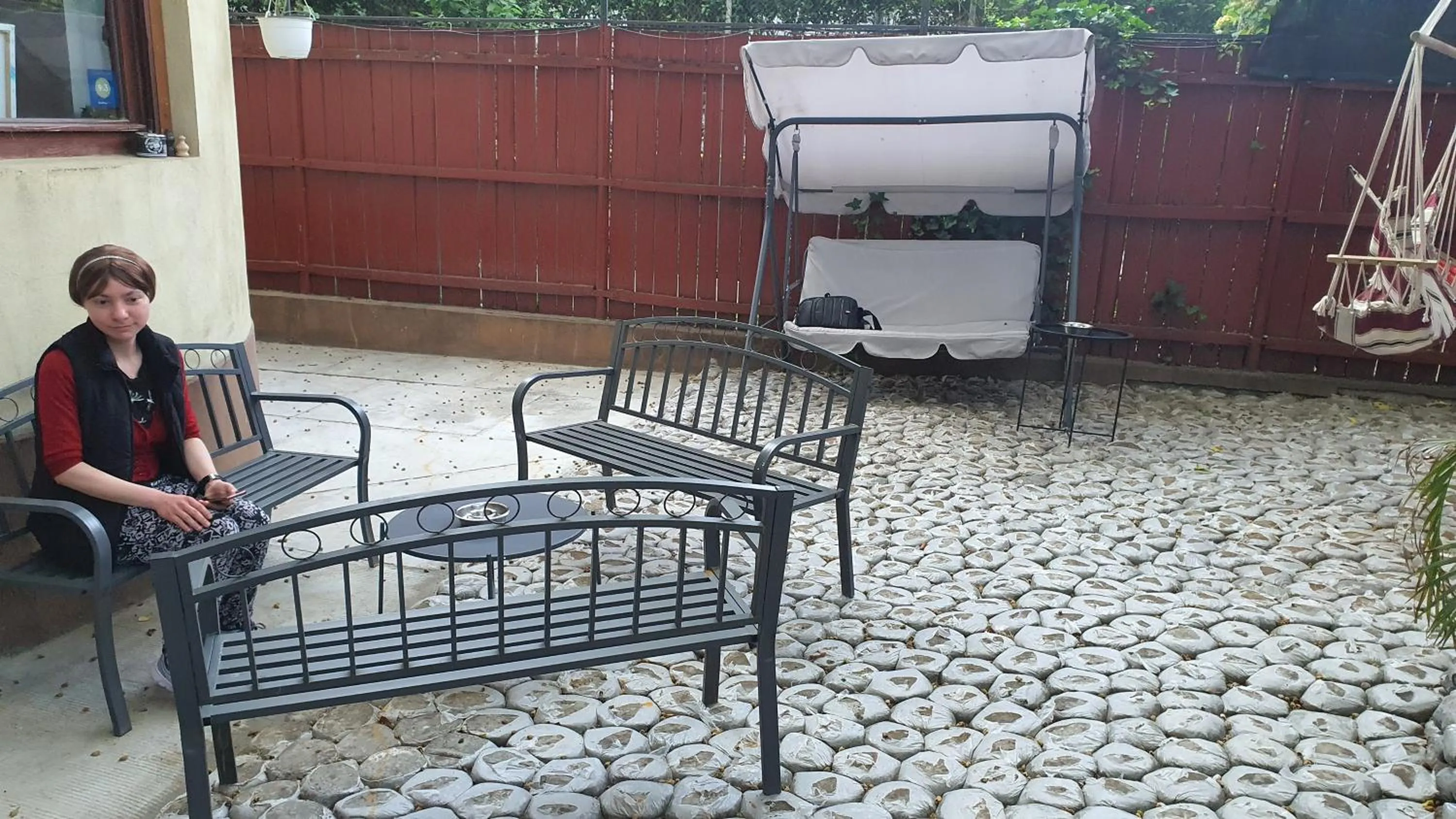 Garden in Popcorn Hostel