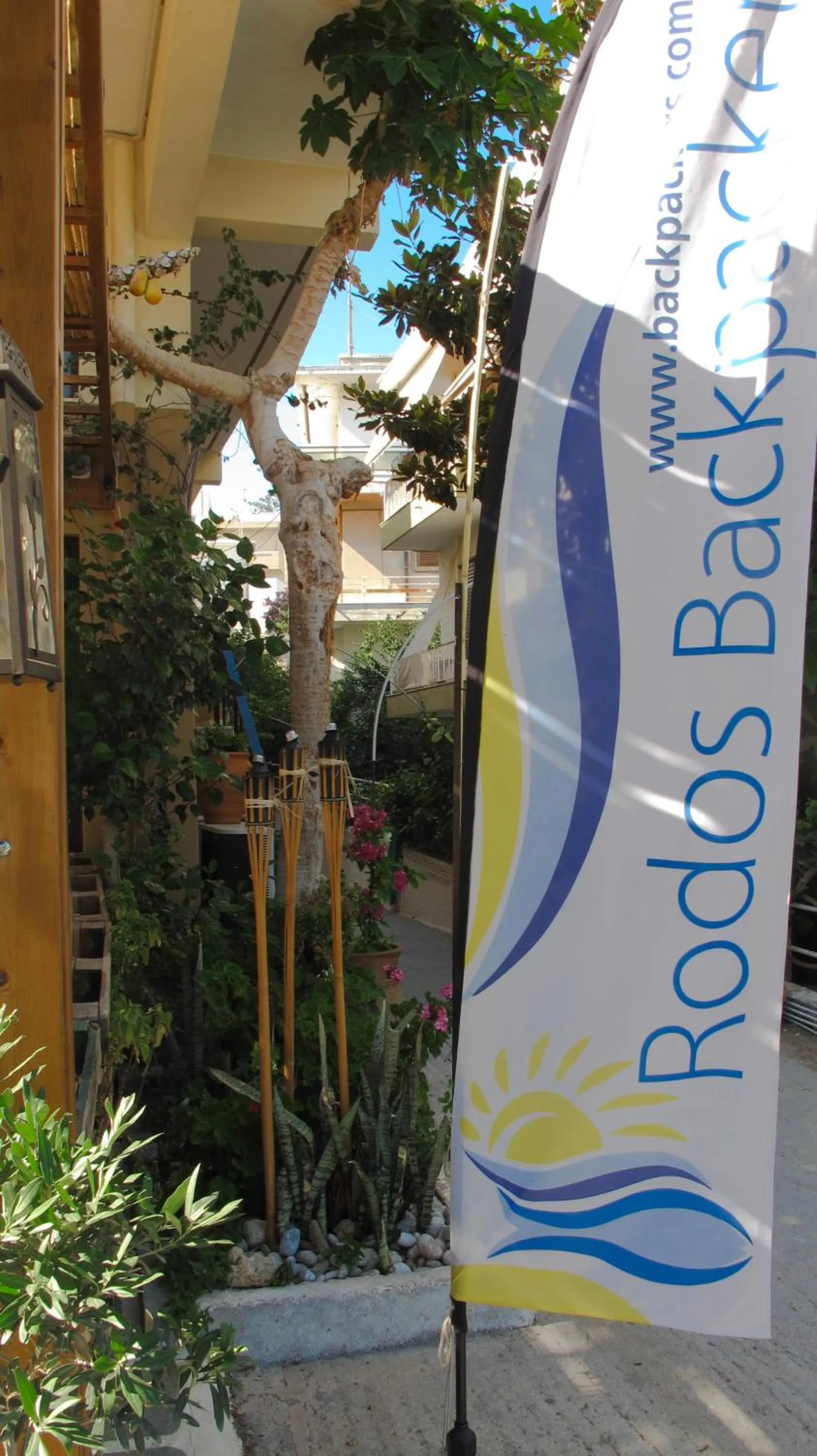 Property logo or sign in Rhodes Backpackers Boutique Hostel and Apartments