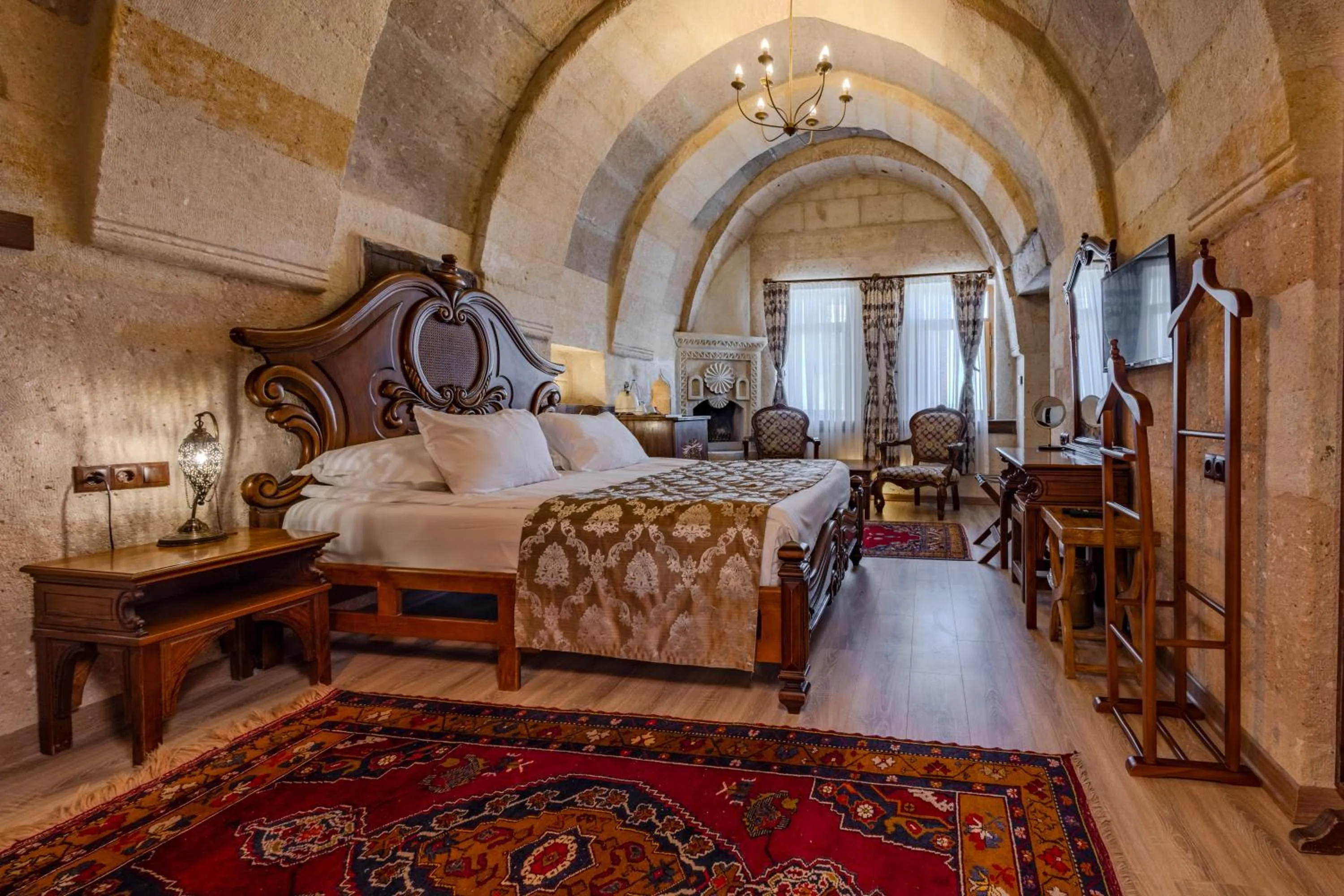 Bed in Eyes Of Cappadocia Cave Hotel