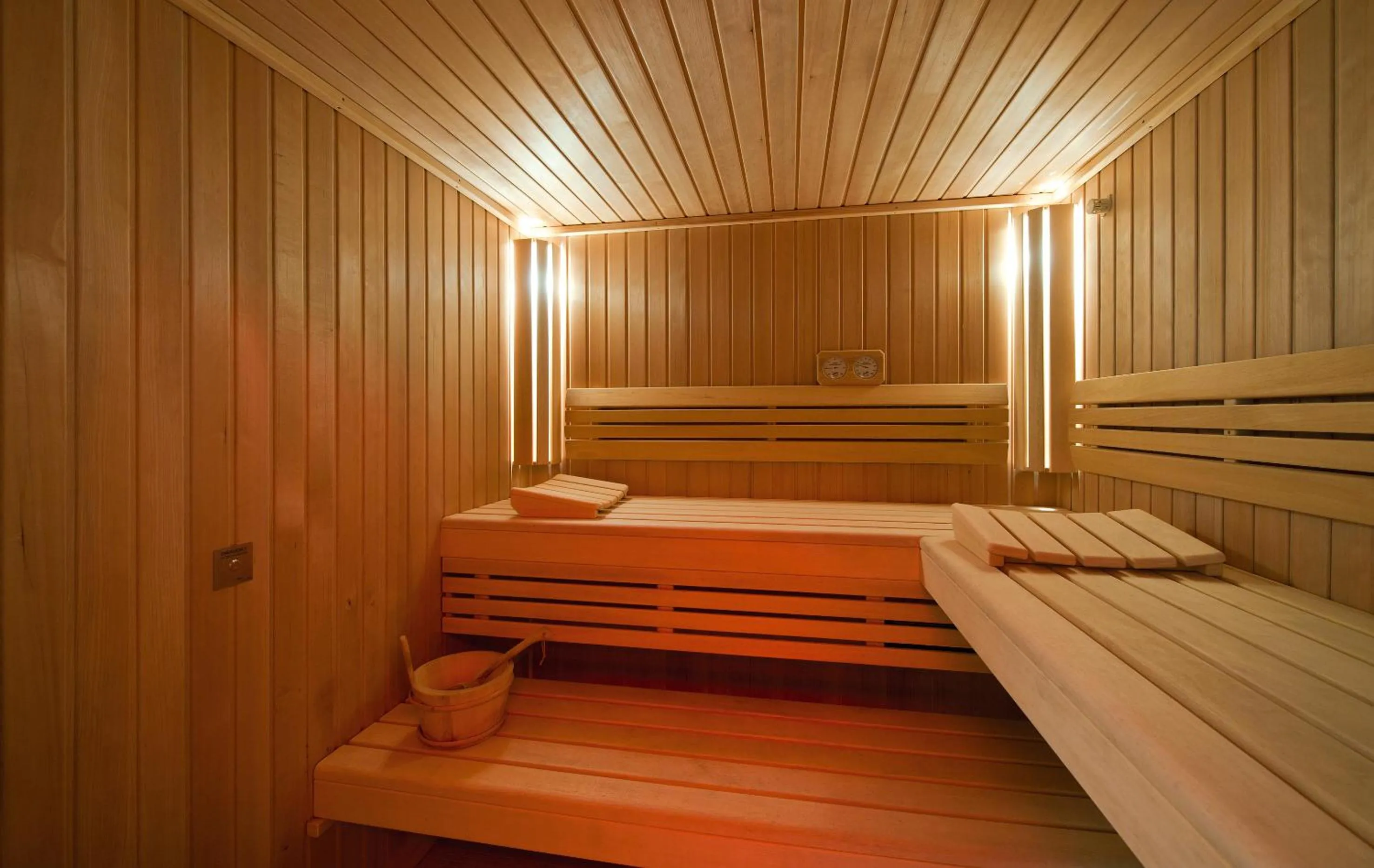 Sauna, Bed in Porto Platanias Beach Resort & Spa