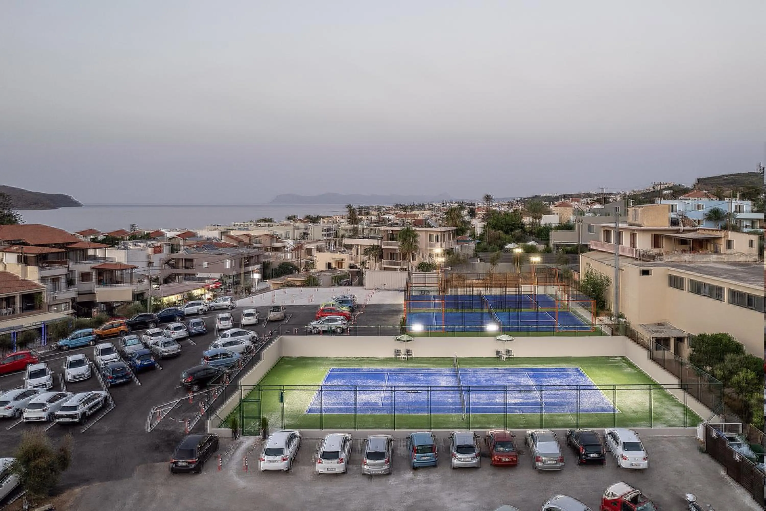 Tennis court in Porto Platanias Beach Resort & Spa
