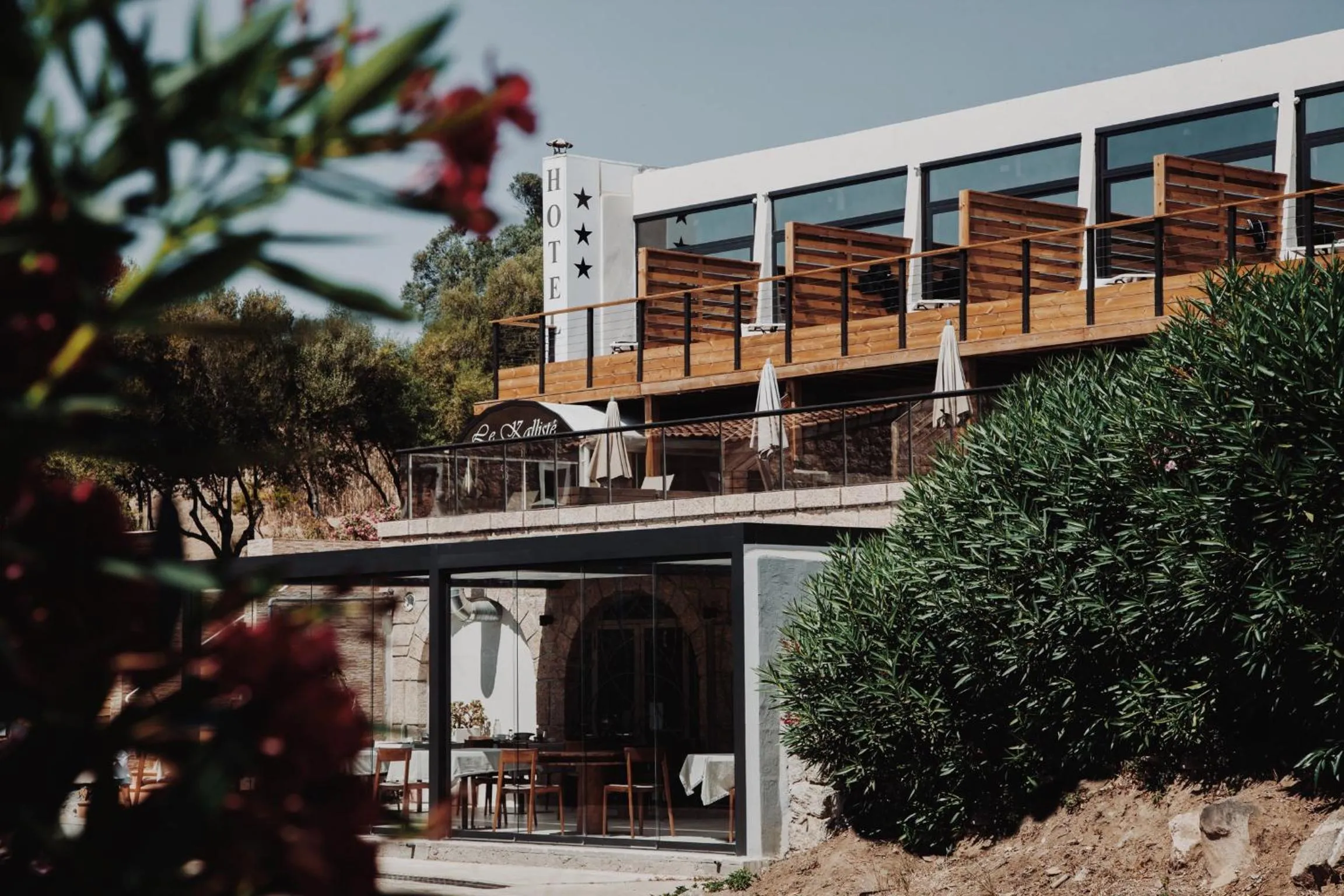 Facade/entrance in Auberge Kallisté - Eco Label