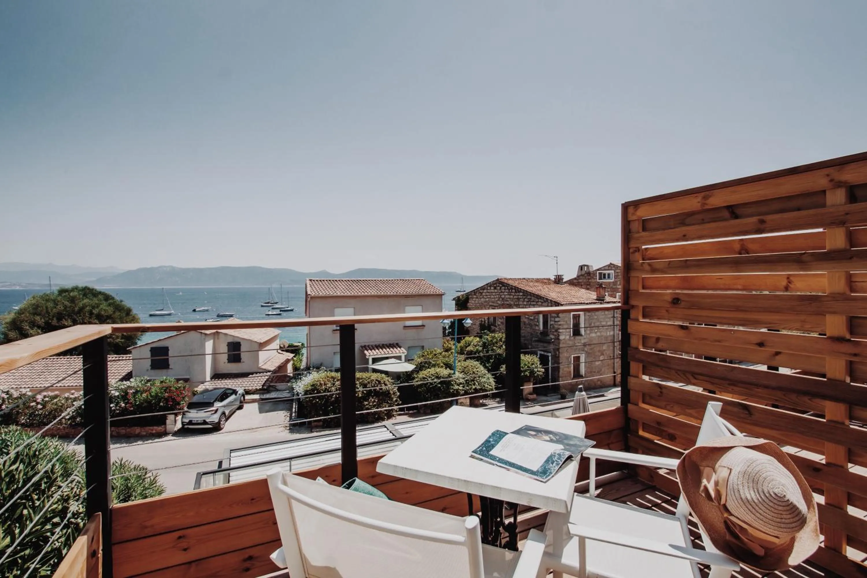 Balcony/Terrace in Auberge Kallisté - Eco Label