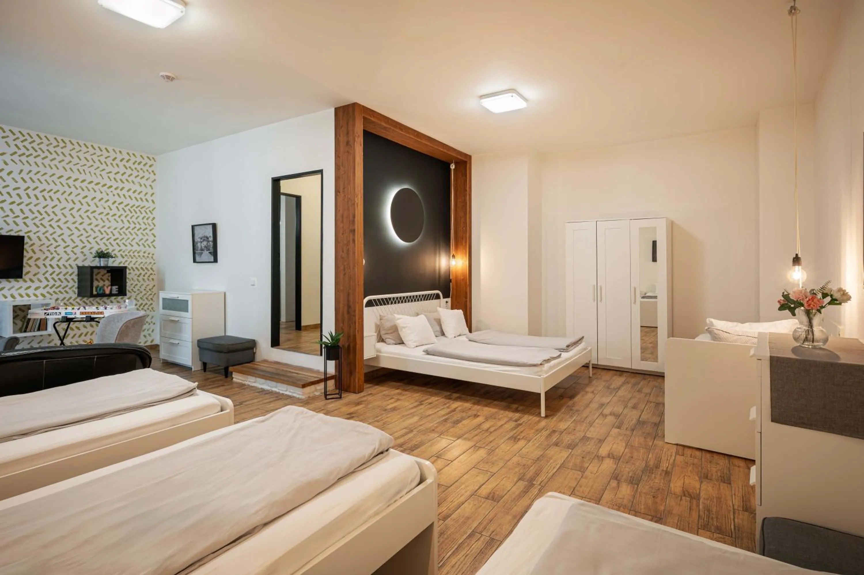 Bed in Bohem Prague Hotel