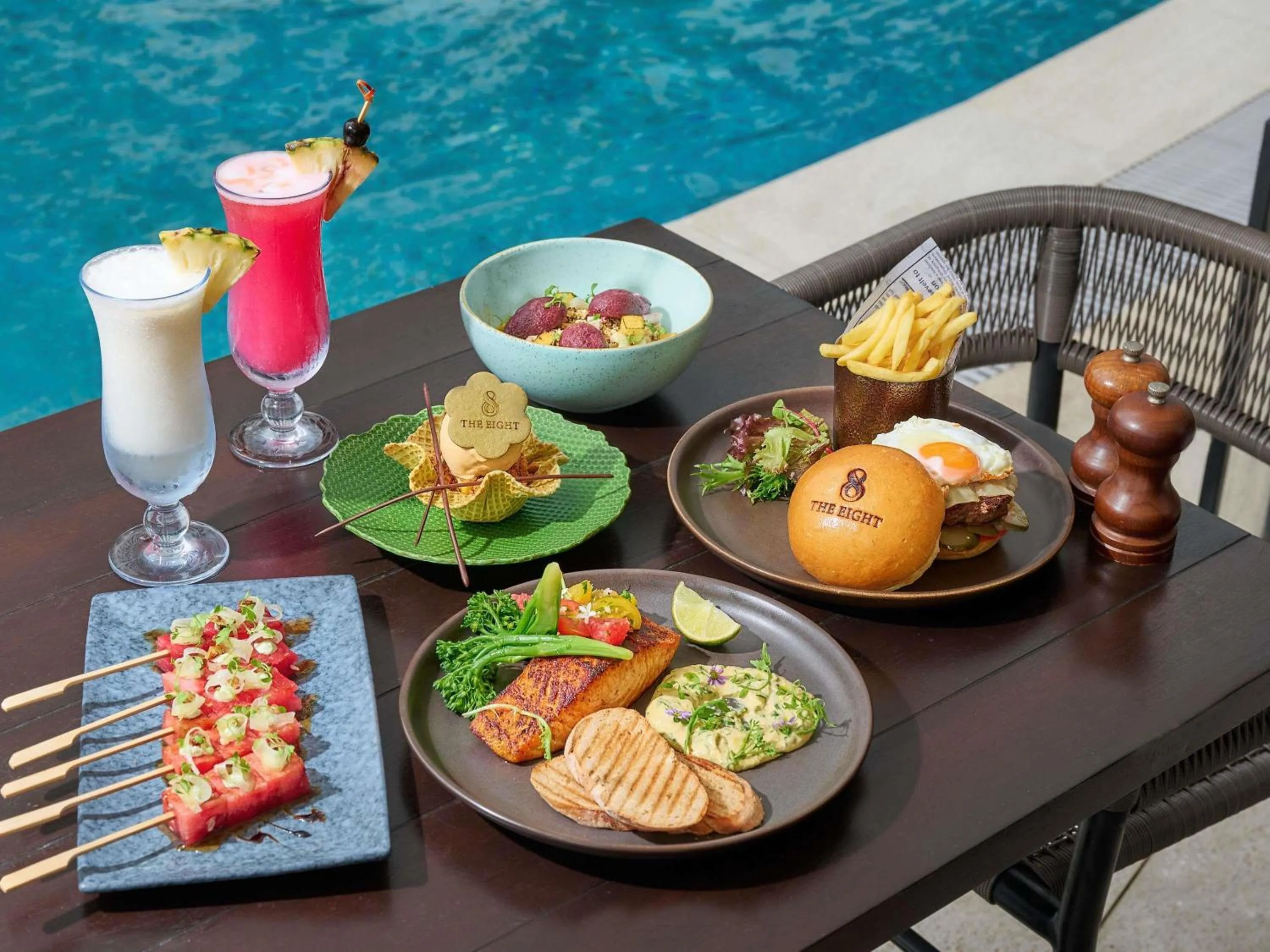 Pool view in Swissotel The Stamford Singapore