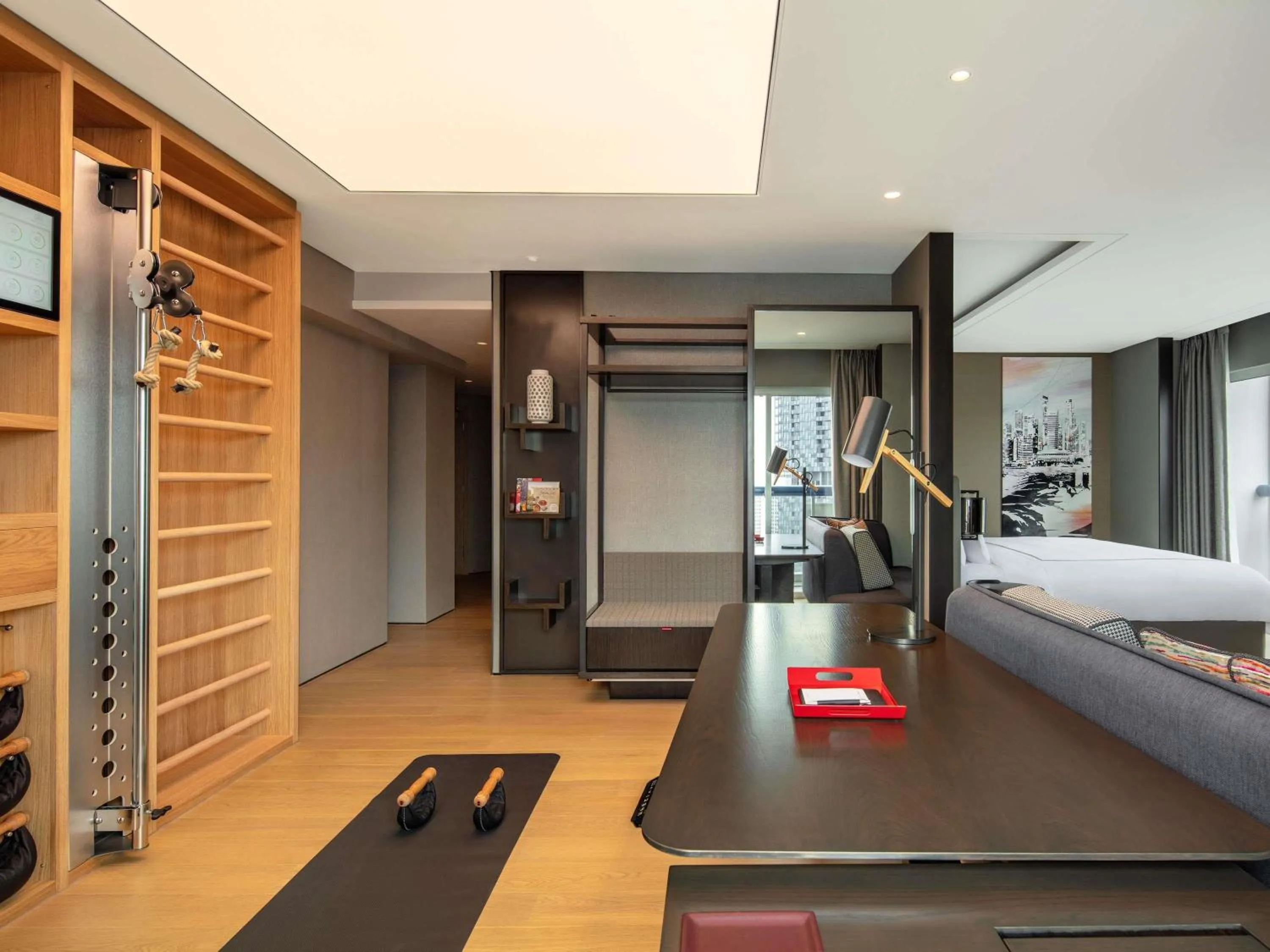 Bedroom in Swissotel The Stamford Singapore