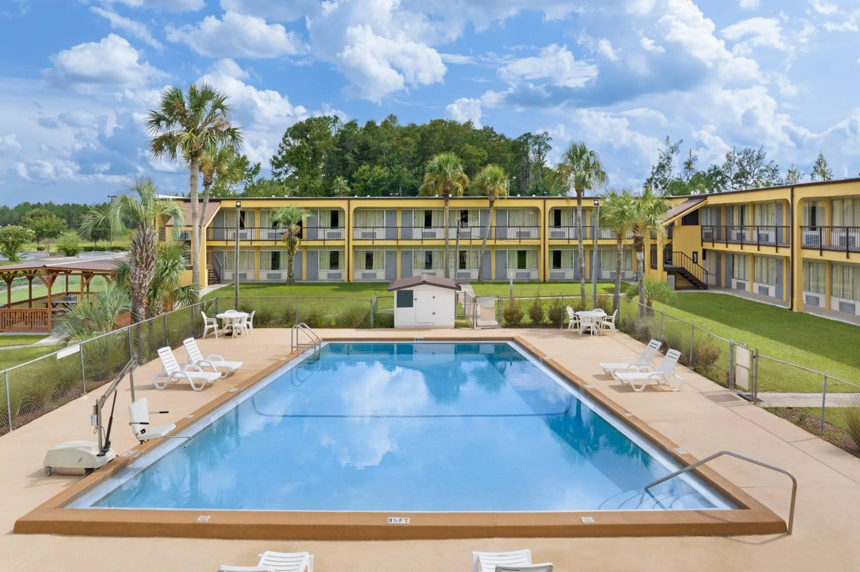 Pool view in Days Inn by Wyndham Lake City I-75
