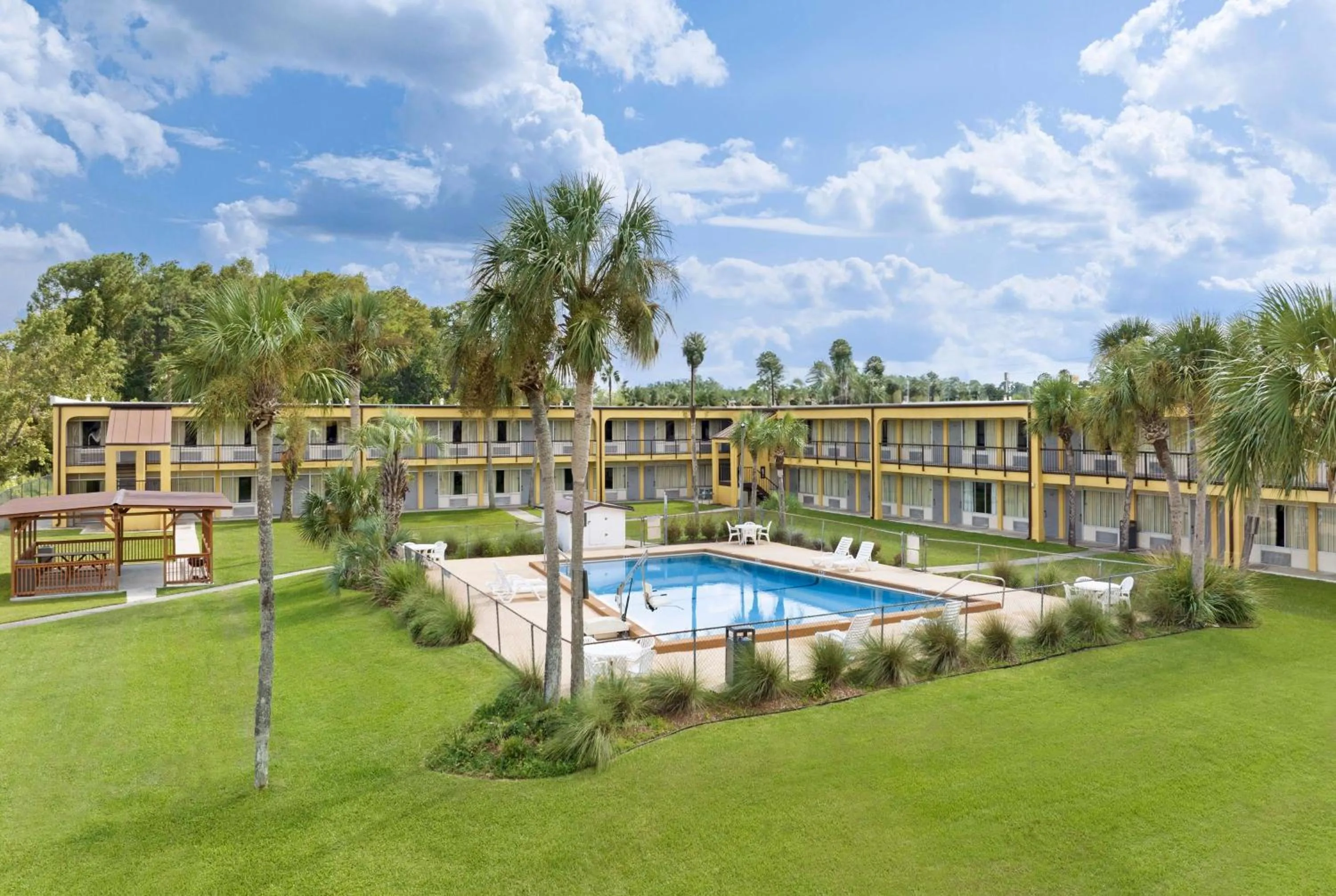 Pool view in Days Inn by Wyndham Lake City I-75