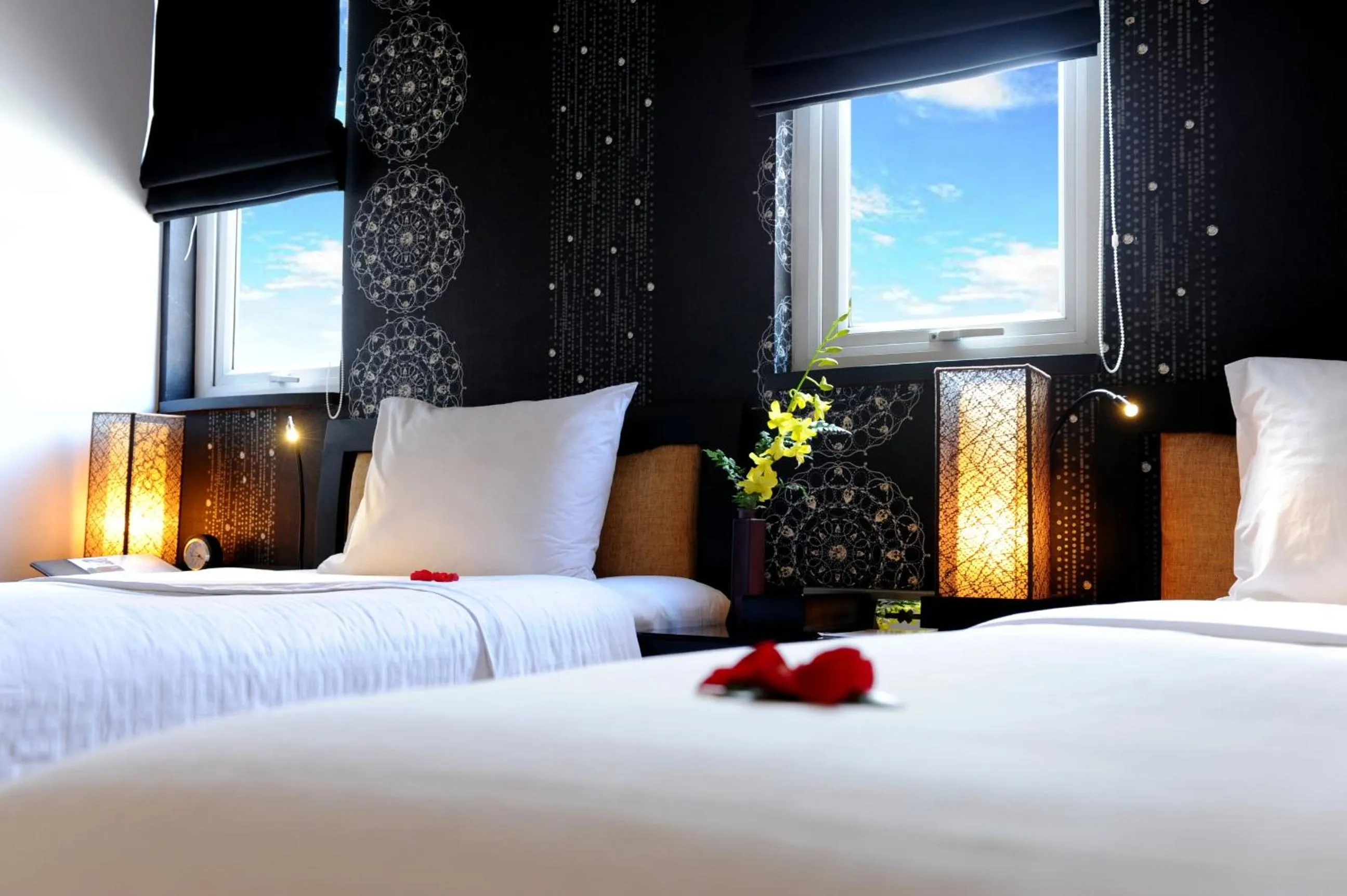 Decorative detail, Bed in Orchid Hotel