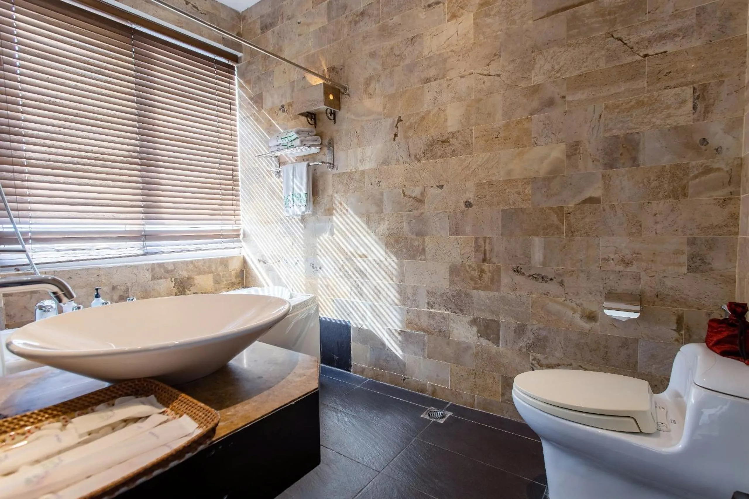 Toilet in Orchid Hotel