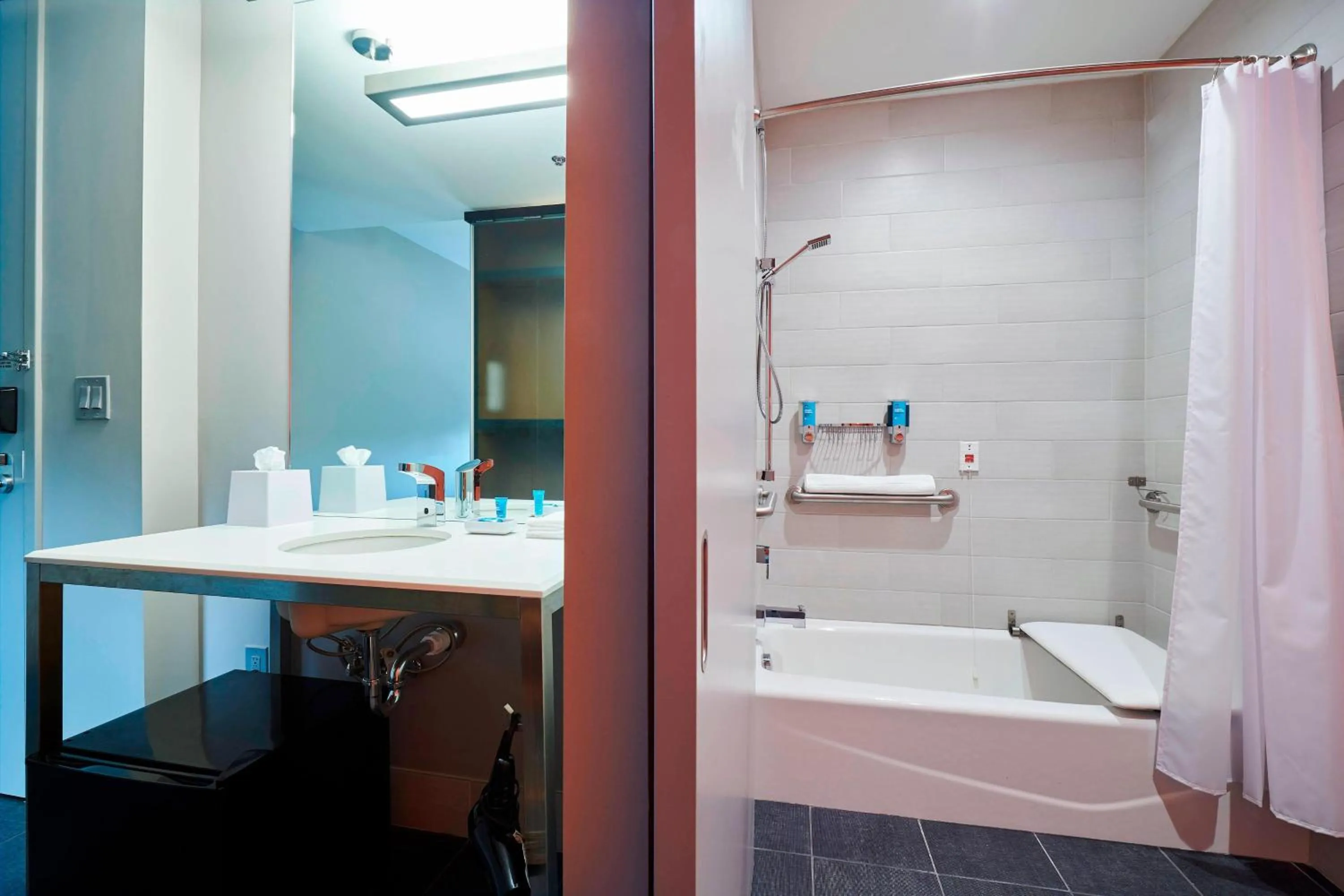 Bathroom in Aloft Cleveland Airport