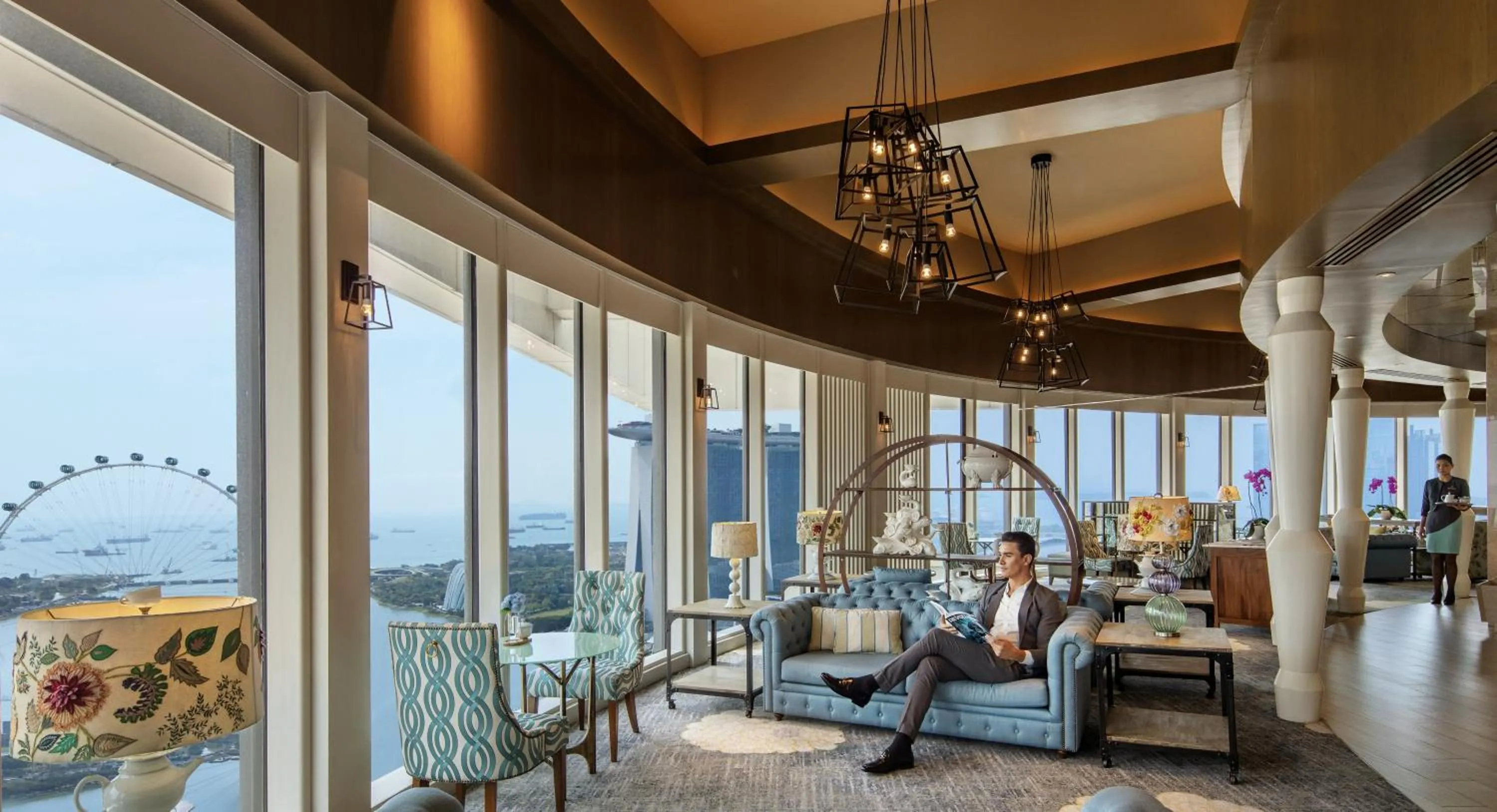 Lounge or bar in Pan Pacific Singapore