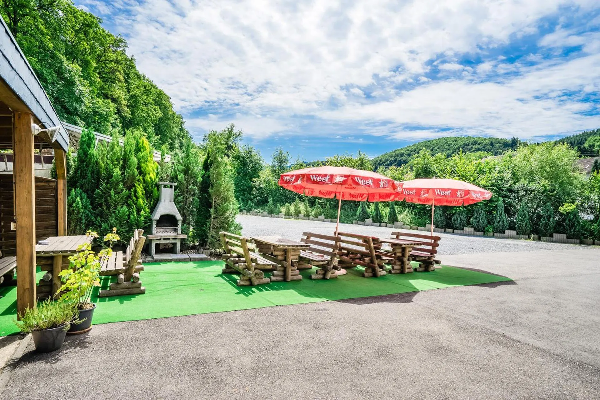Patio in Hotel an der Nordschleife