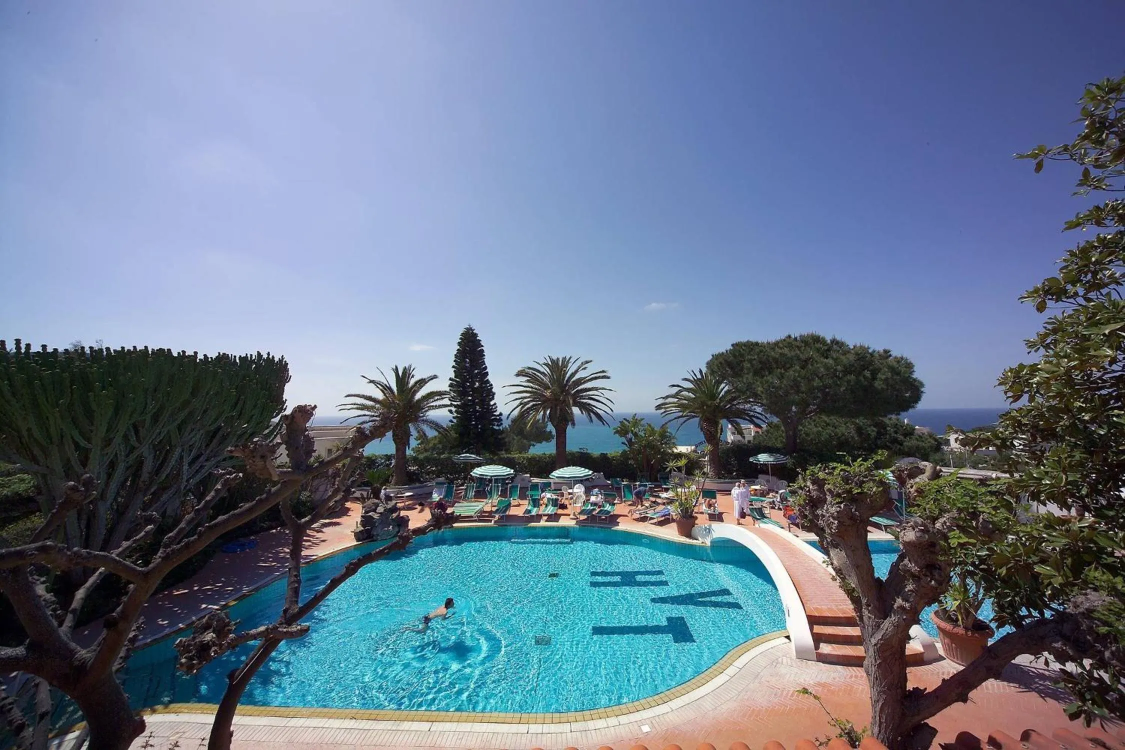 Pool view in Hotel Terme Villa Teresa