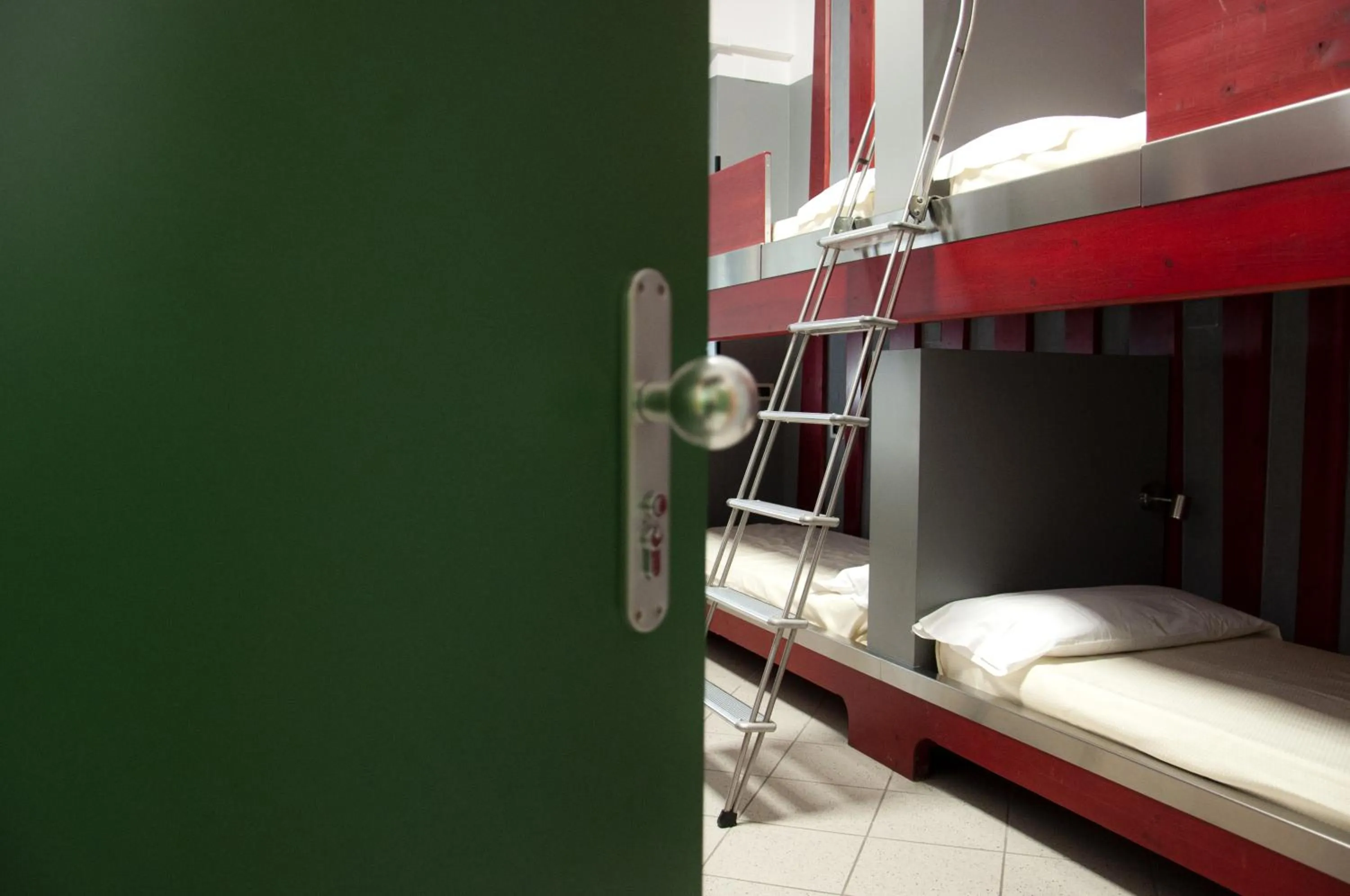 Single Bed in Female Dormitory Room with External Bathroom in Roma Scout Center