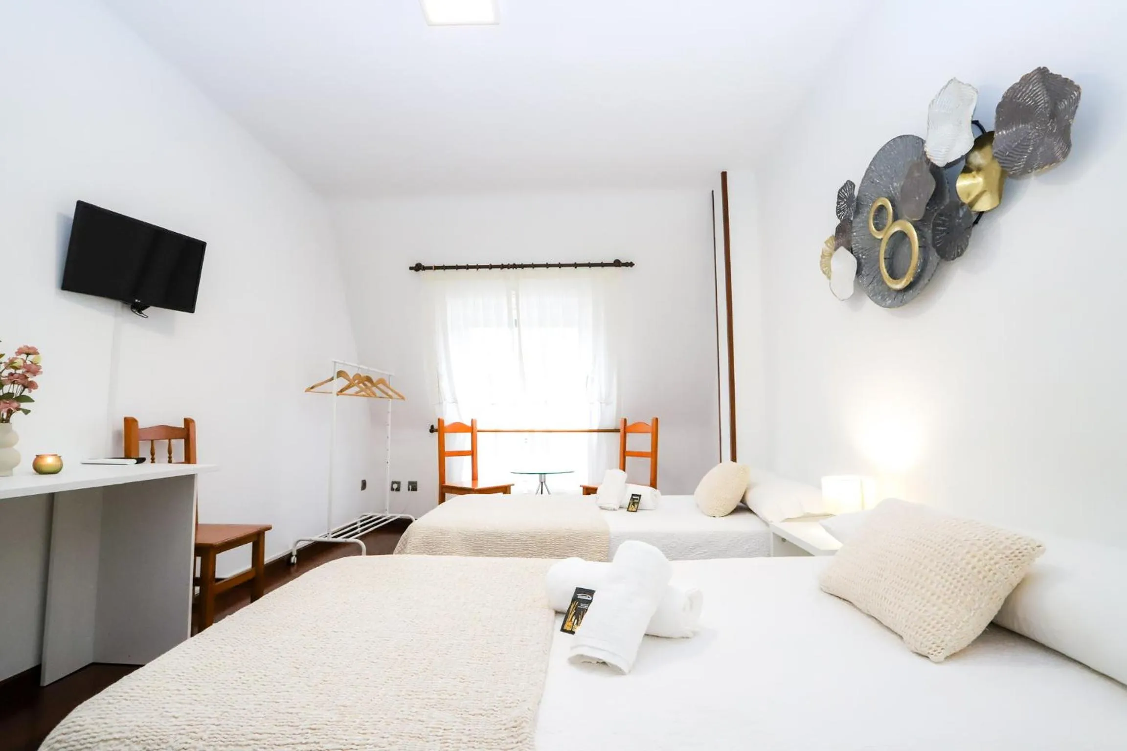 Bed in Pensión As Burgas