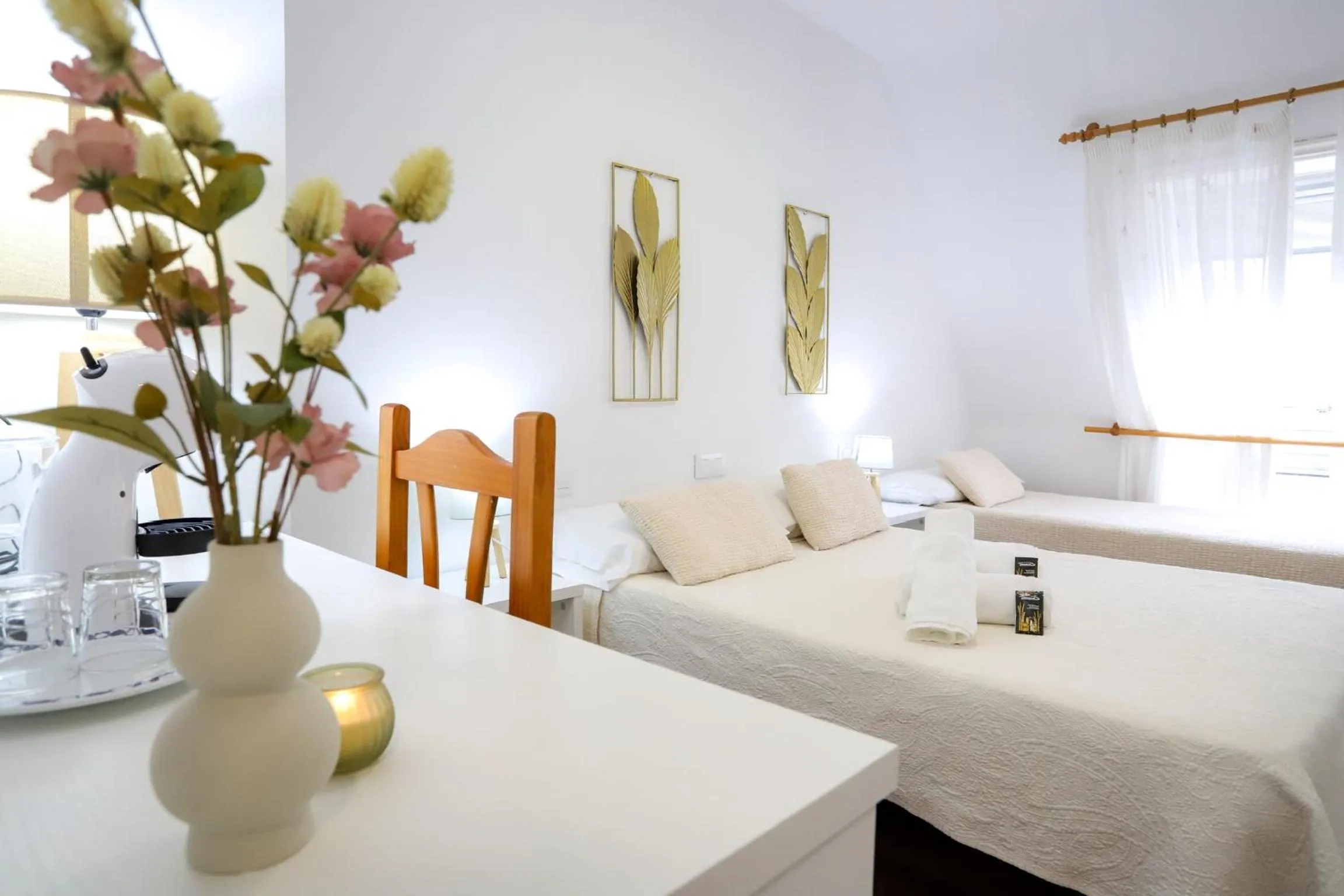 Bed in Pensión As Burgas