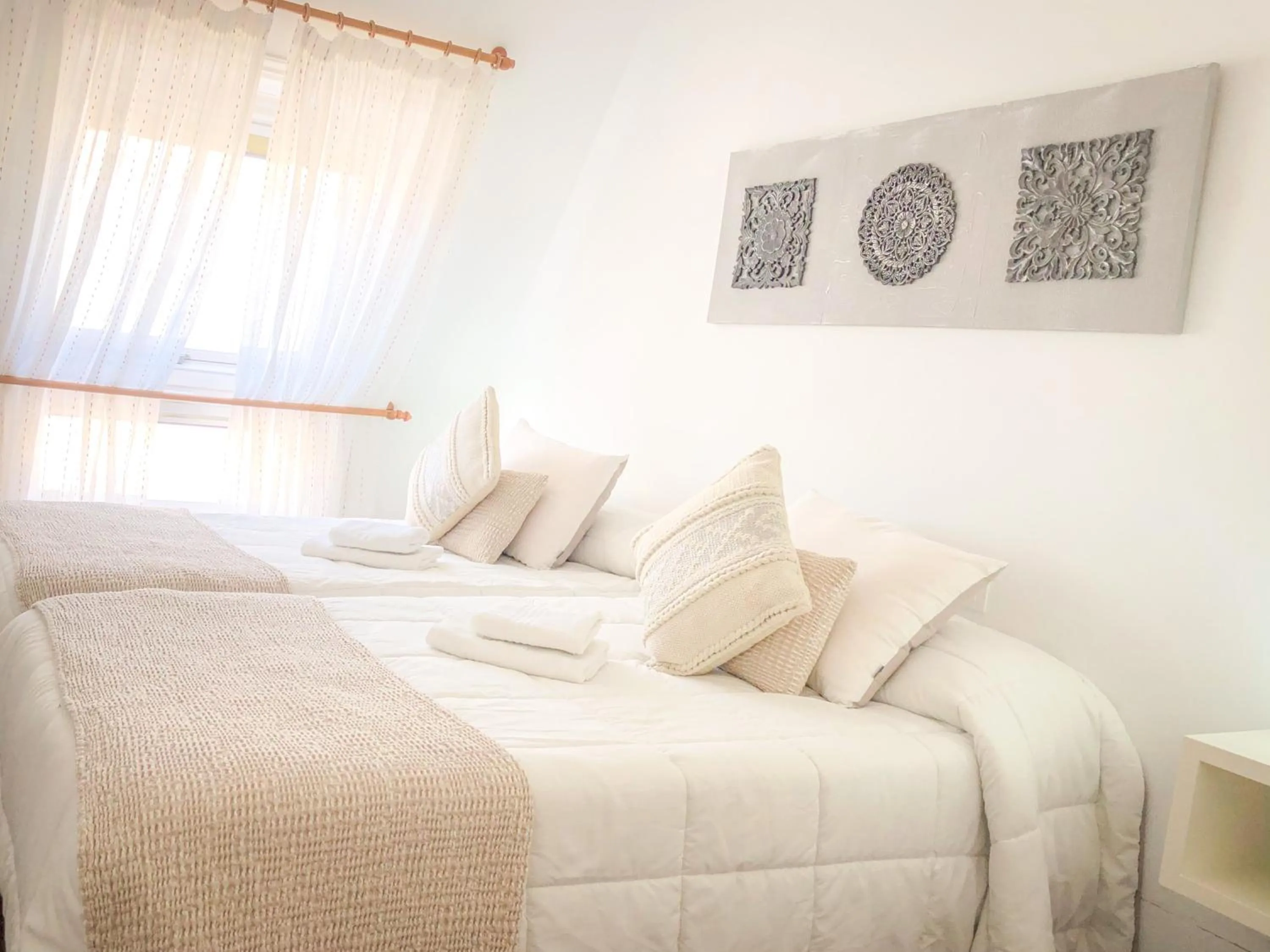 Bed in Pensión As Burgas