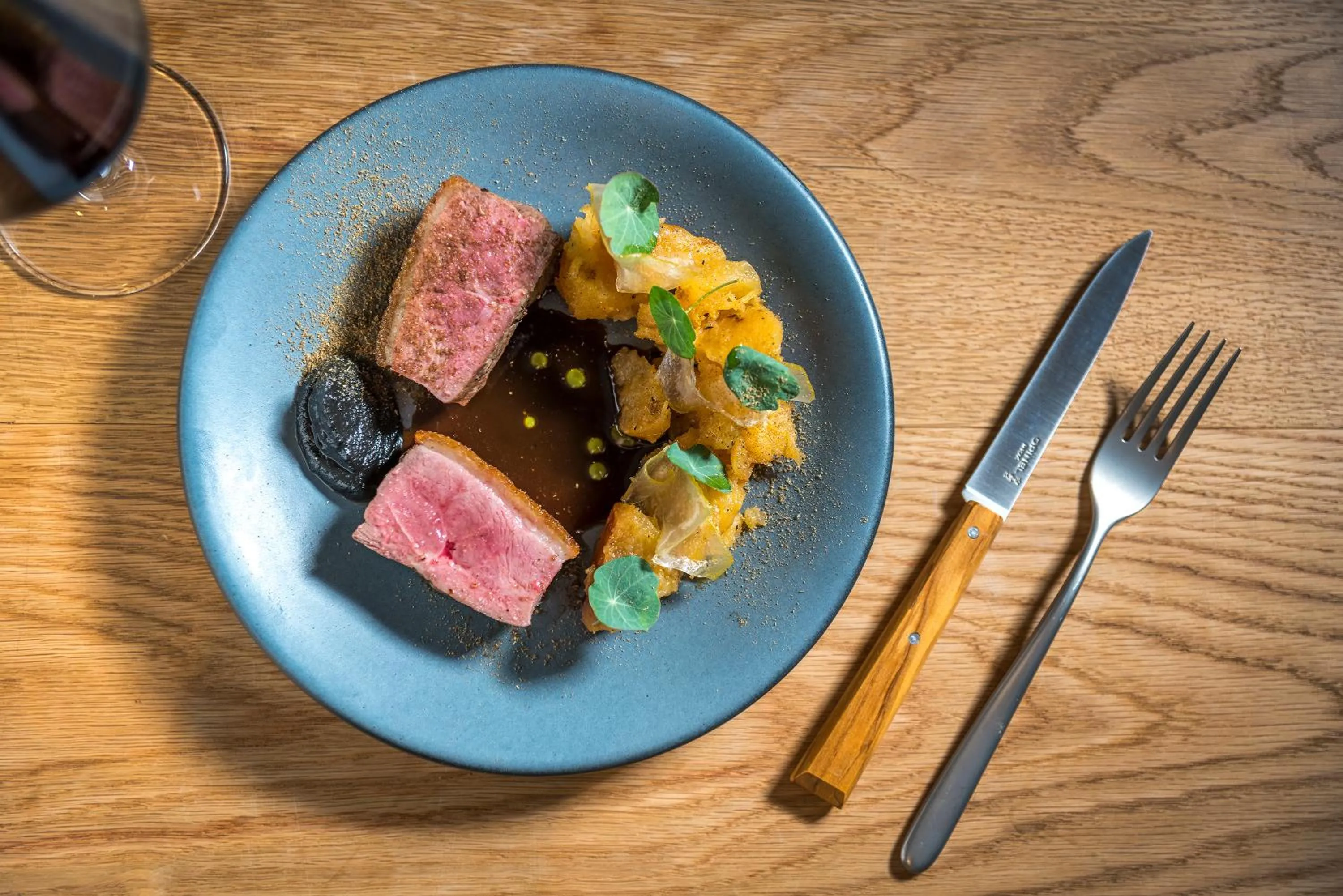 Food close-up in MADE Hotel