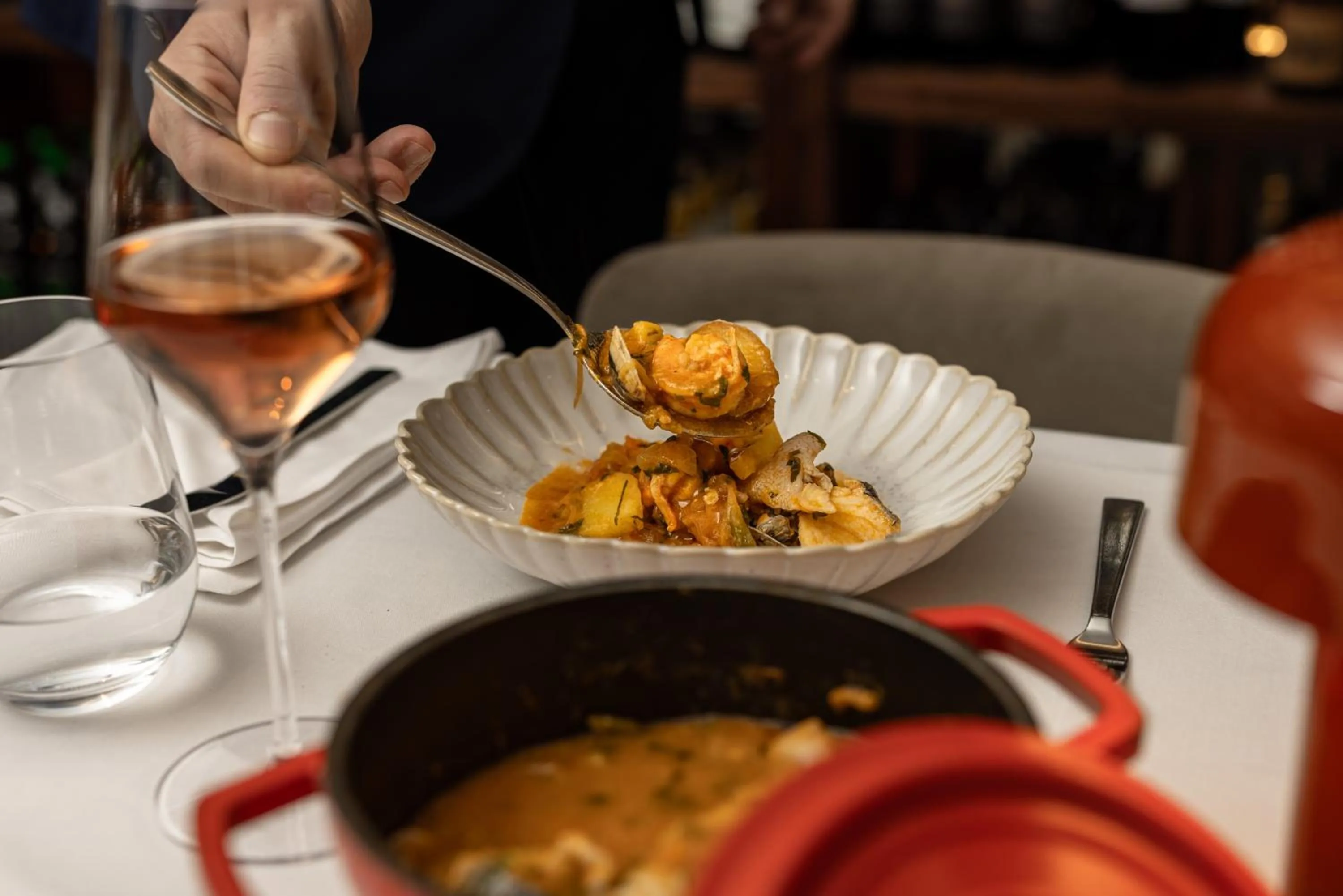 Food and drinks in Corpo Santo Lisbon Historical Hotel