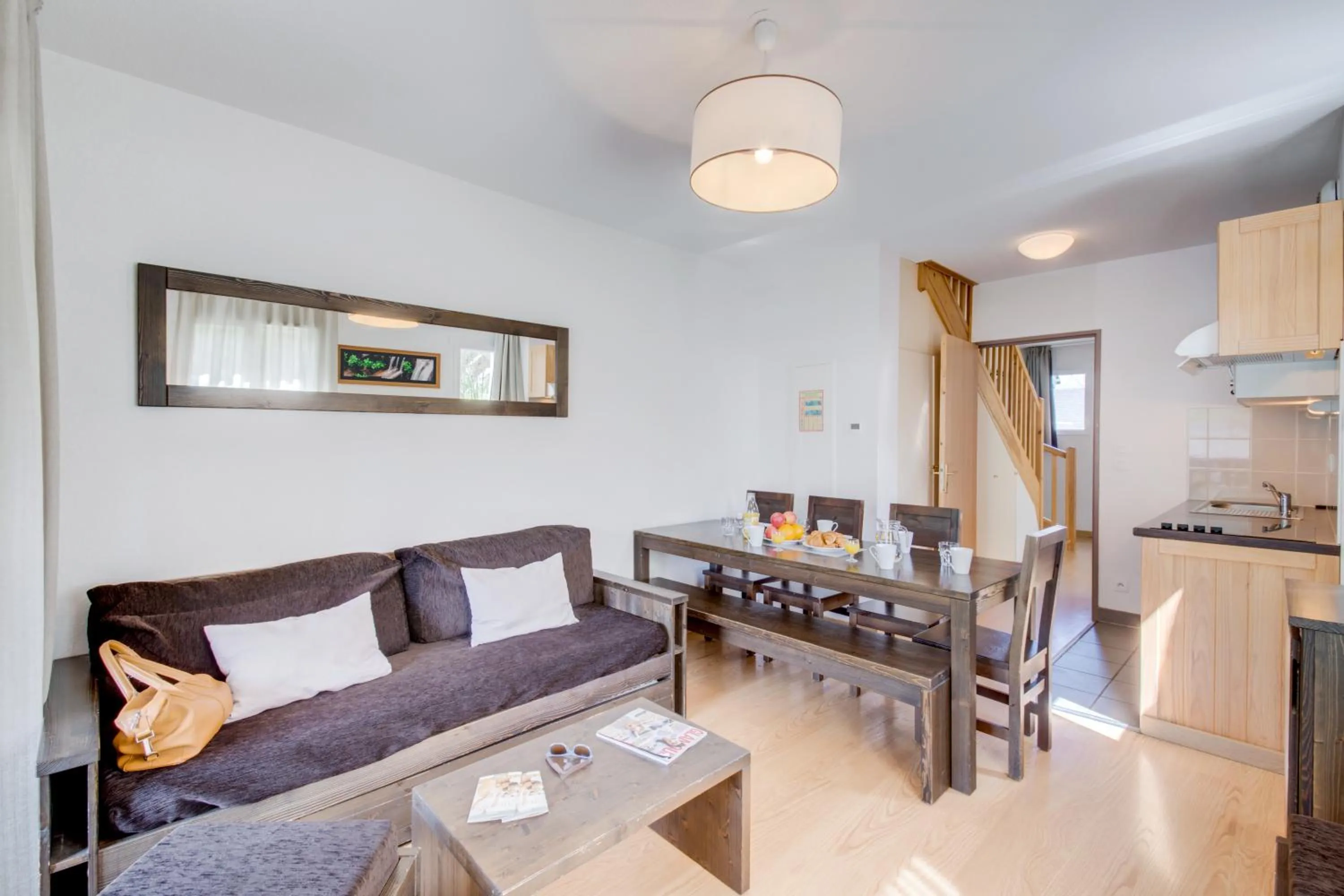 Kitchen or kitchenette in Vacancéole - Les Jardins de Balnéa